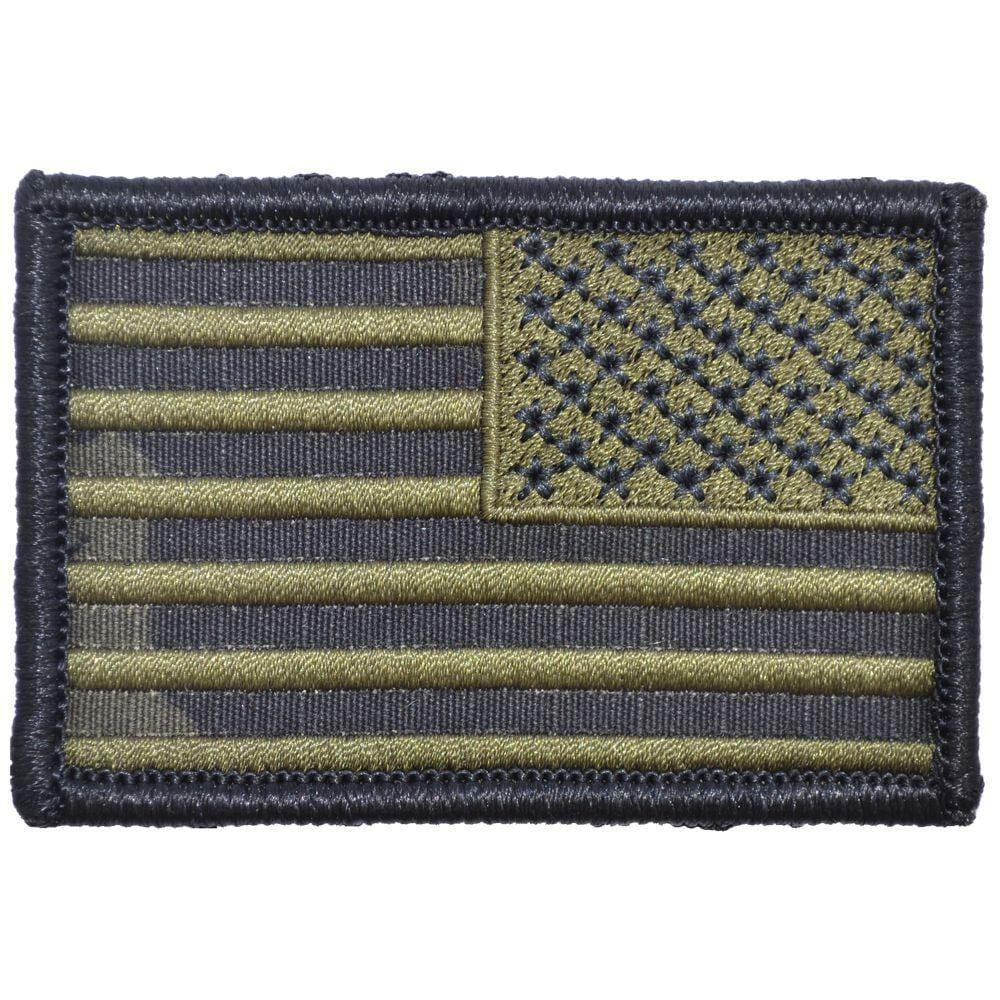 US FLAG 2 X 3 TACTICAL PATCH - MULTICAM W/ OLIVE DRAB