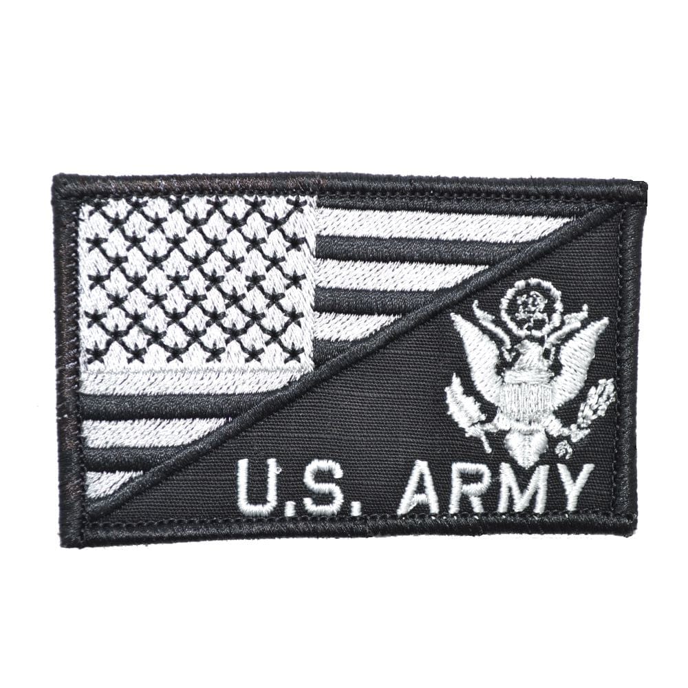 US Army Crest With Text USA Flag - 2.25x3.5 Patch