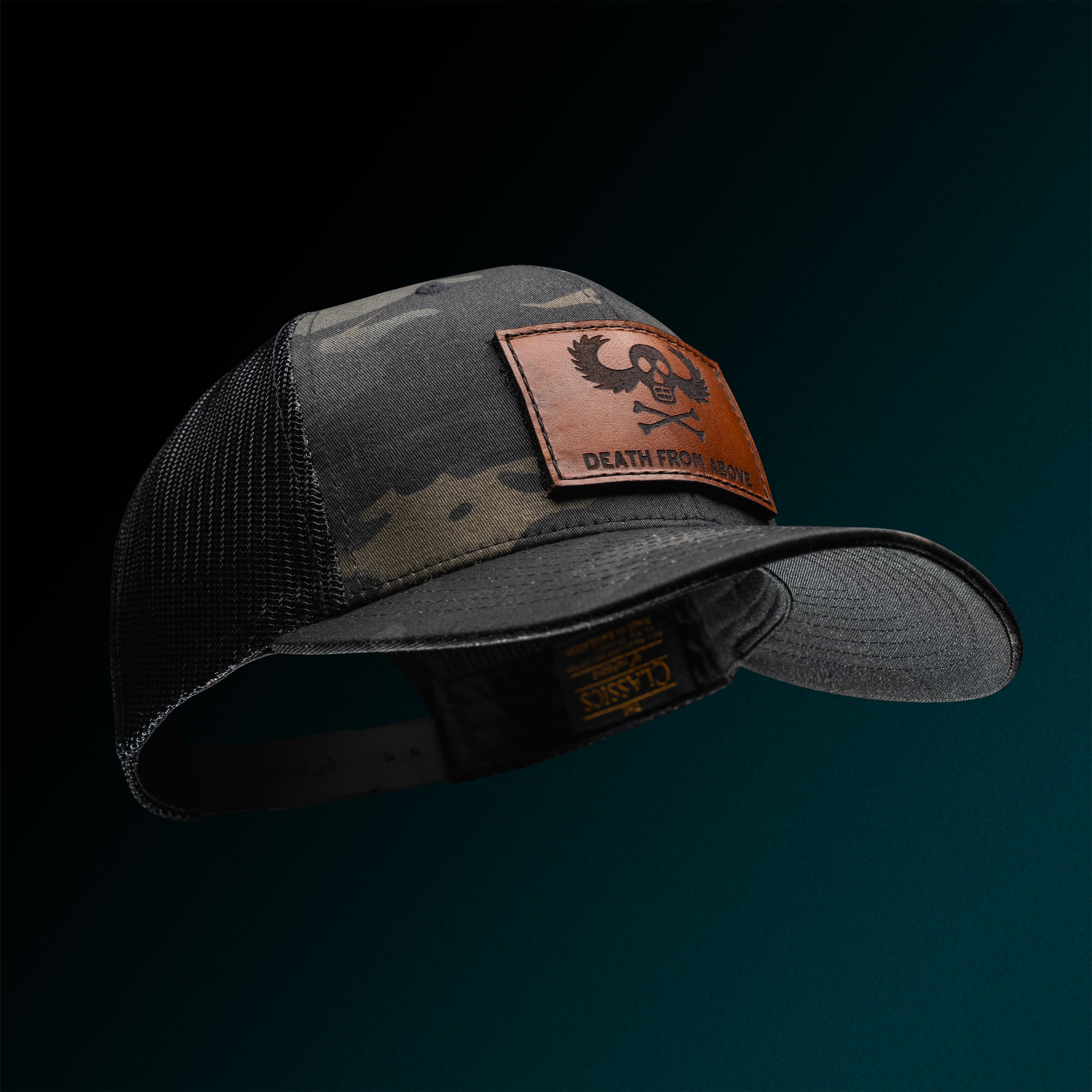 Death From Above Leather Patch Tactical Snapback