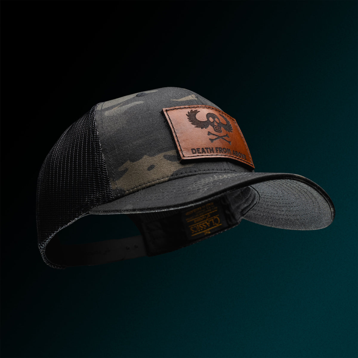 Death From Above Leather Patch Tactical Snapback