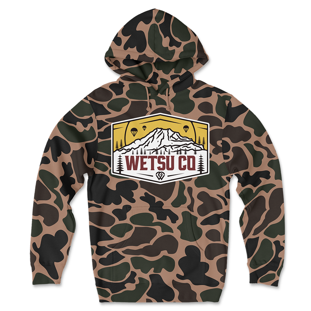WETSU Mountains Camo Hoodie