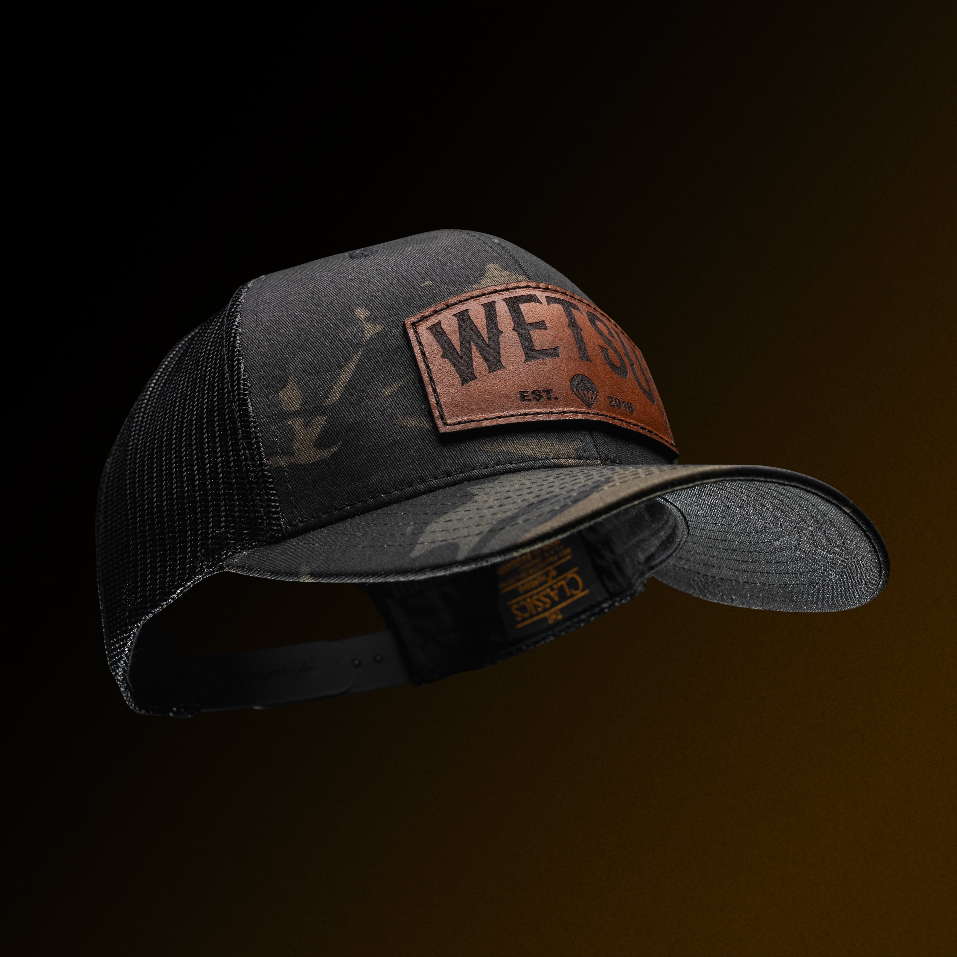 Wetsu Badge Leather Patch Tactical Snapback