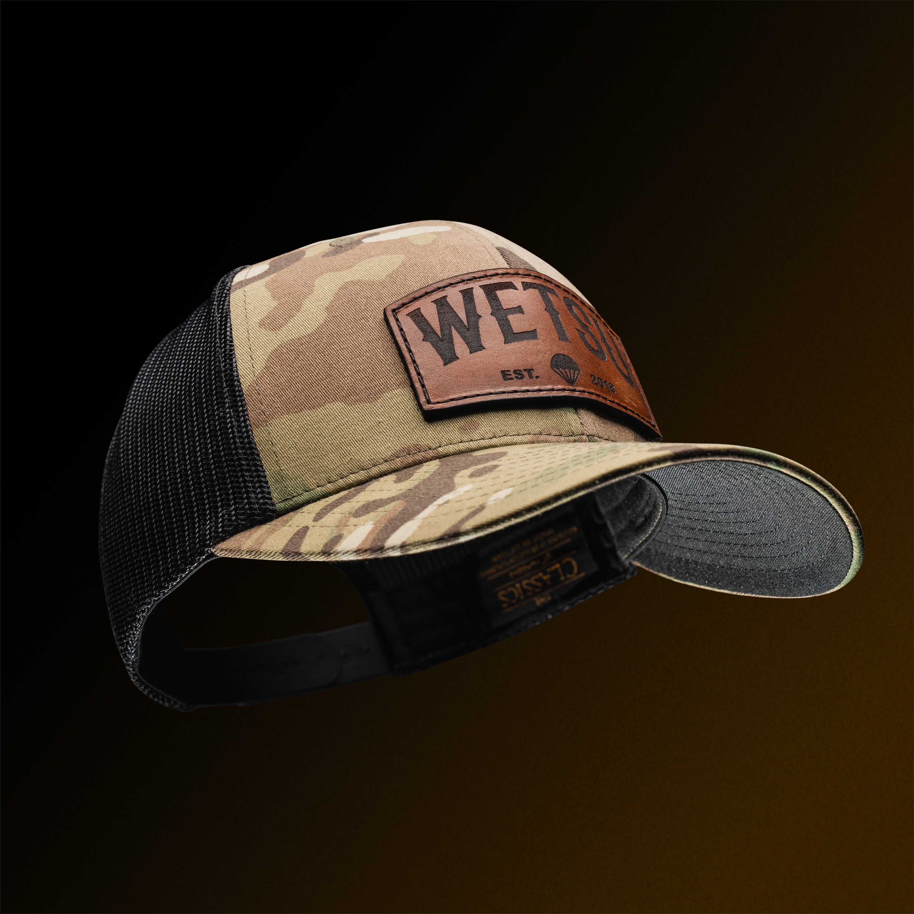 Wetsu Badge Leather Patch Tactical Snapback