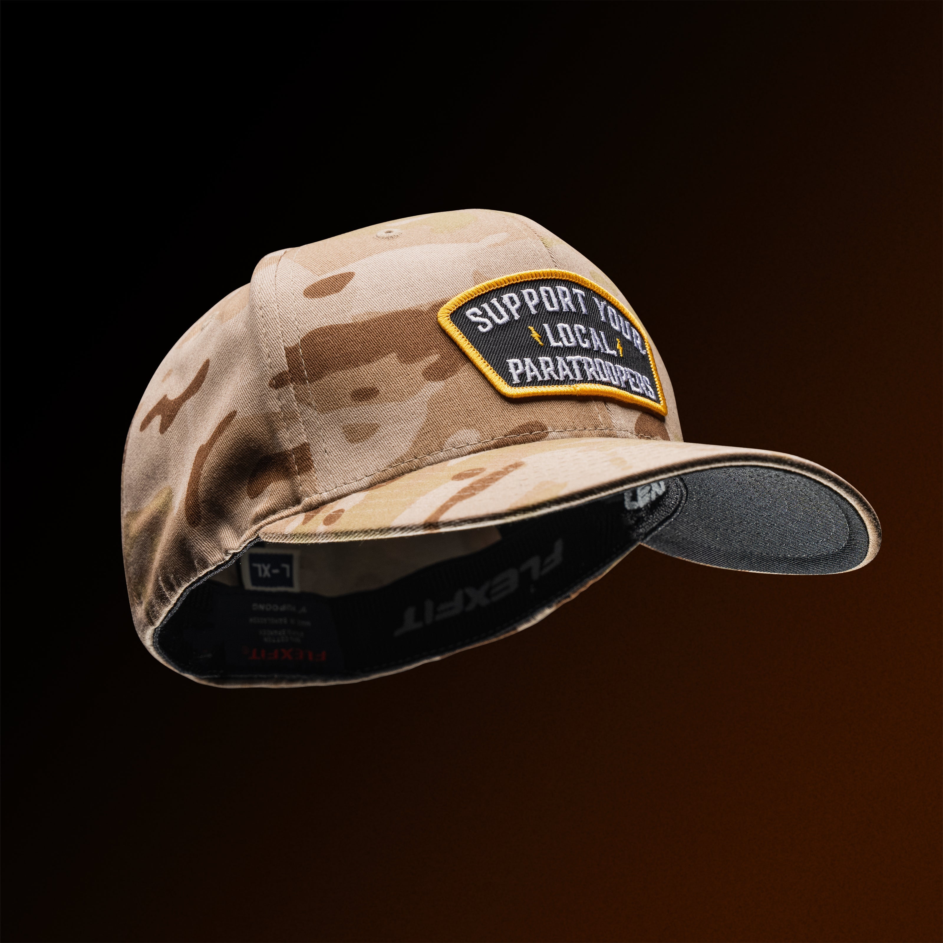 Support Your Local Paratroopers Patch Flexfit Hat