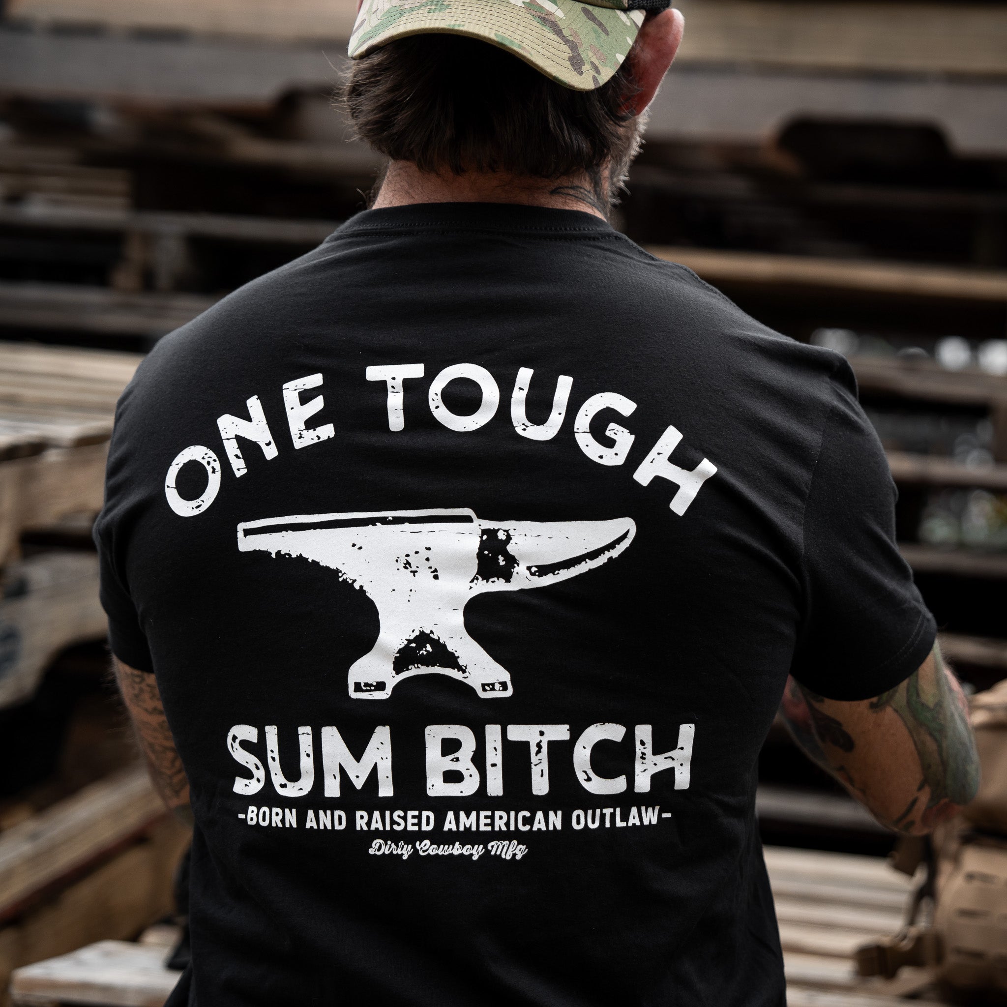 One Tough Sum Born and Raised American Outlaw Men's T-Shirt