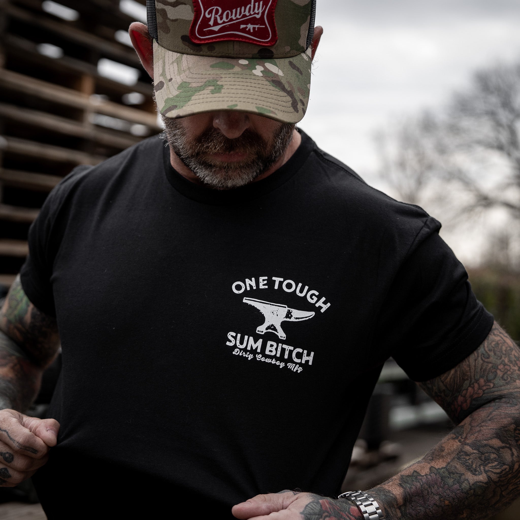 One Tough Sum Born and Raised American Outlaw Men's T-Shirt