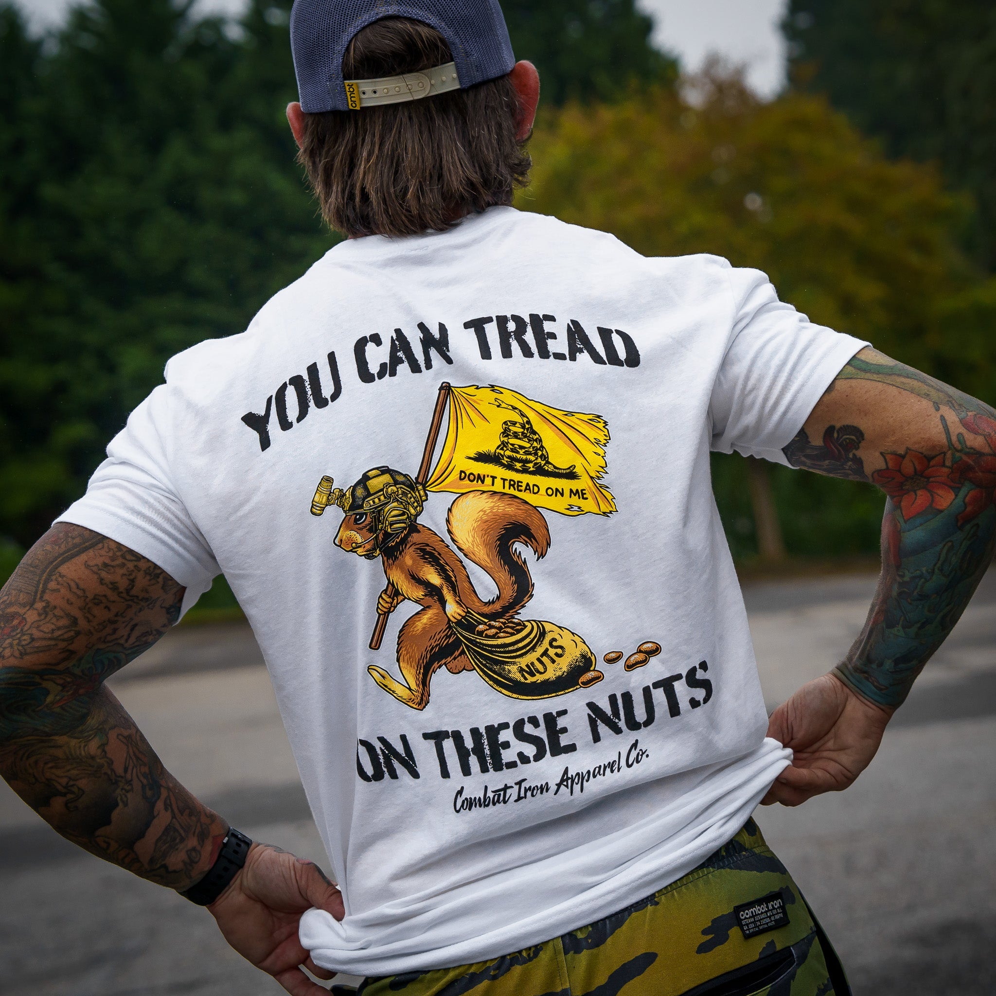 Tread On These Nuts Patriotic Men's T-Shirt