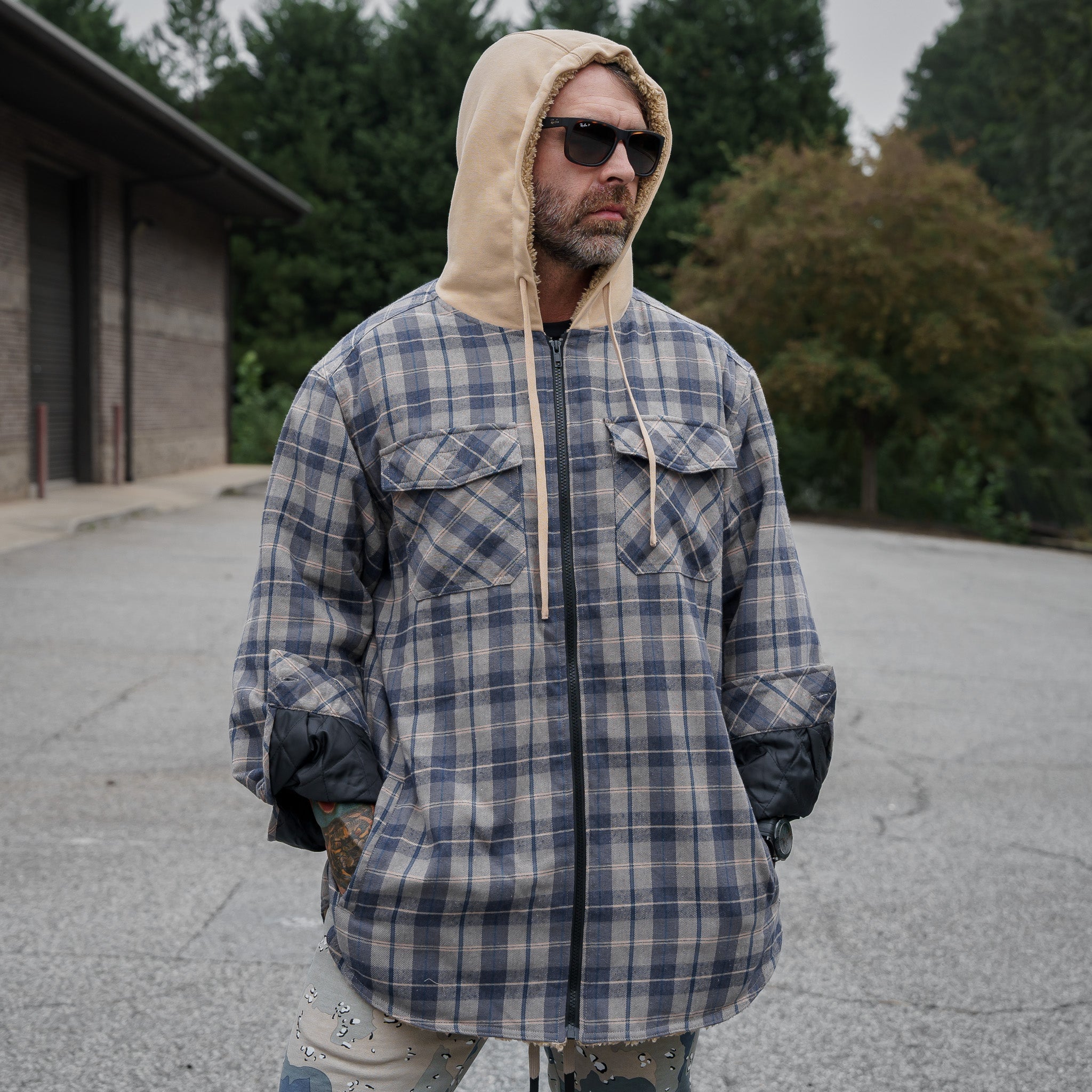 Frontier Zip Flanell mit Kapuze