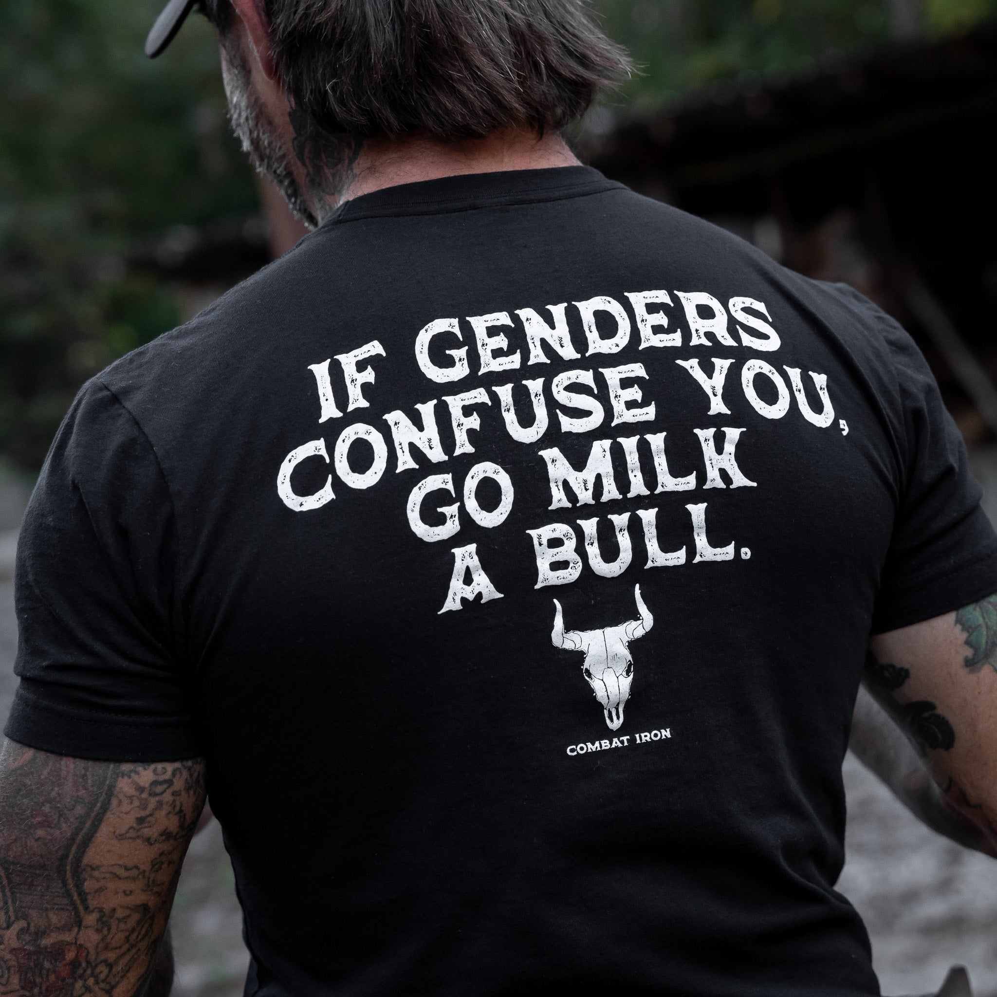 Wenn Geschlechter dich verwirren, geh einen Stier melken T-Shirt für Herren
