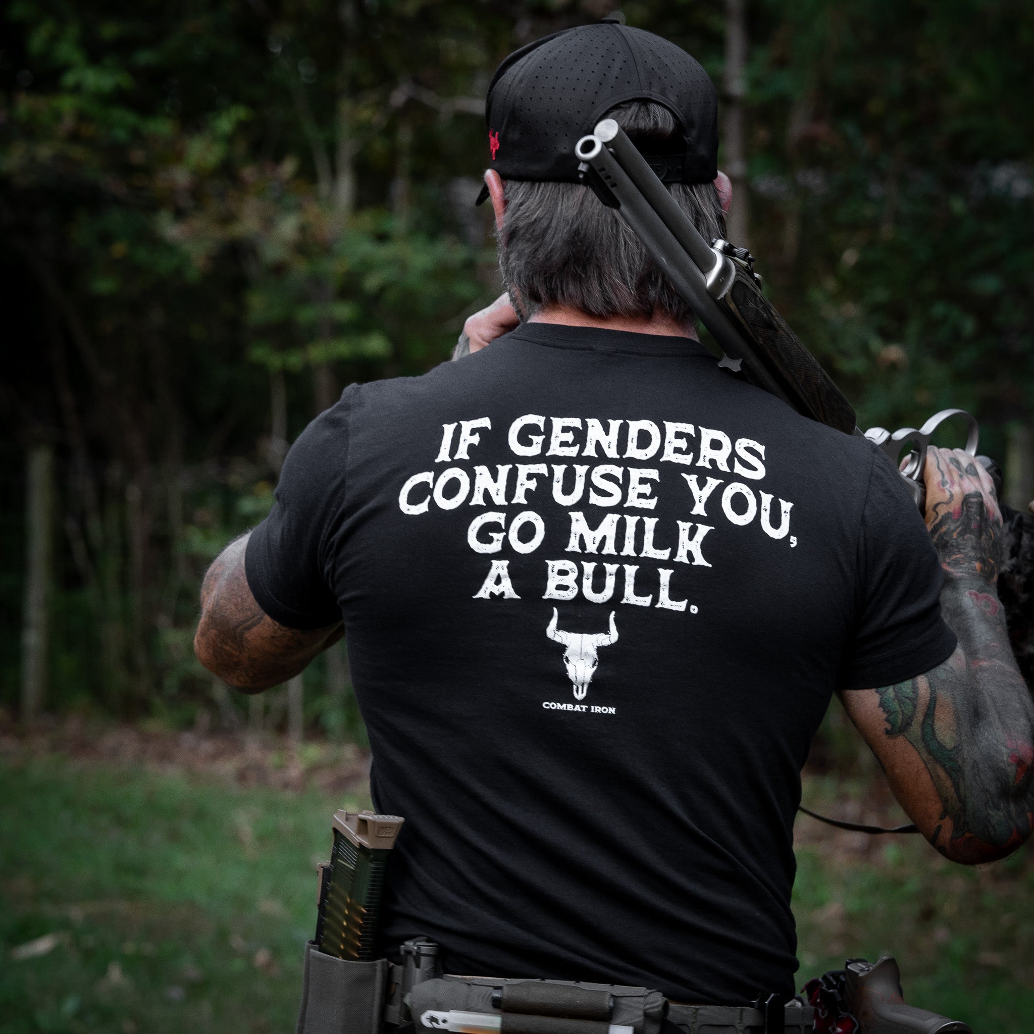 Wenn Geschlechter dich verwirren, geh einen Stier melken T-Shirt für Herren