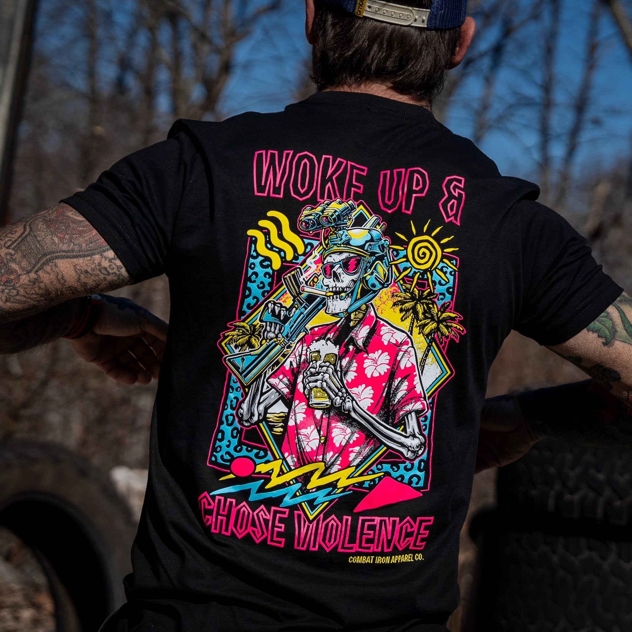 Woke Up & Chose Violence Men's T-Shirt