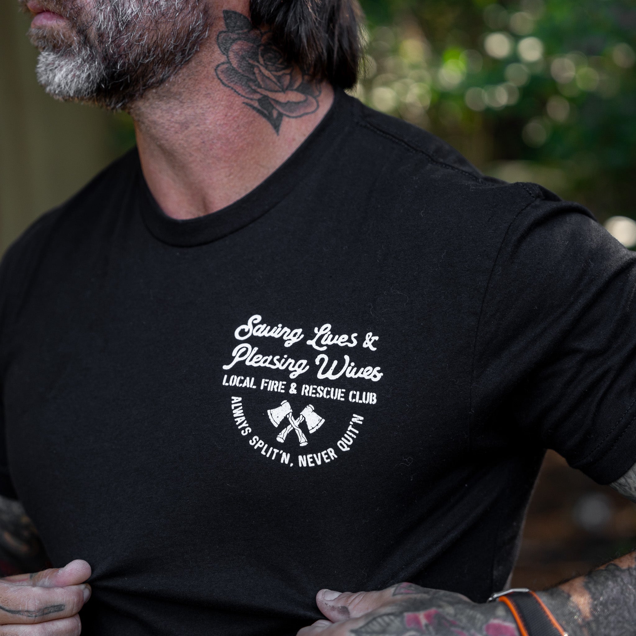 Lebensretter & Ehefrau-Verwöhner Feuerwehr-Club Herren T-Shirt
