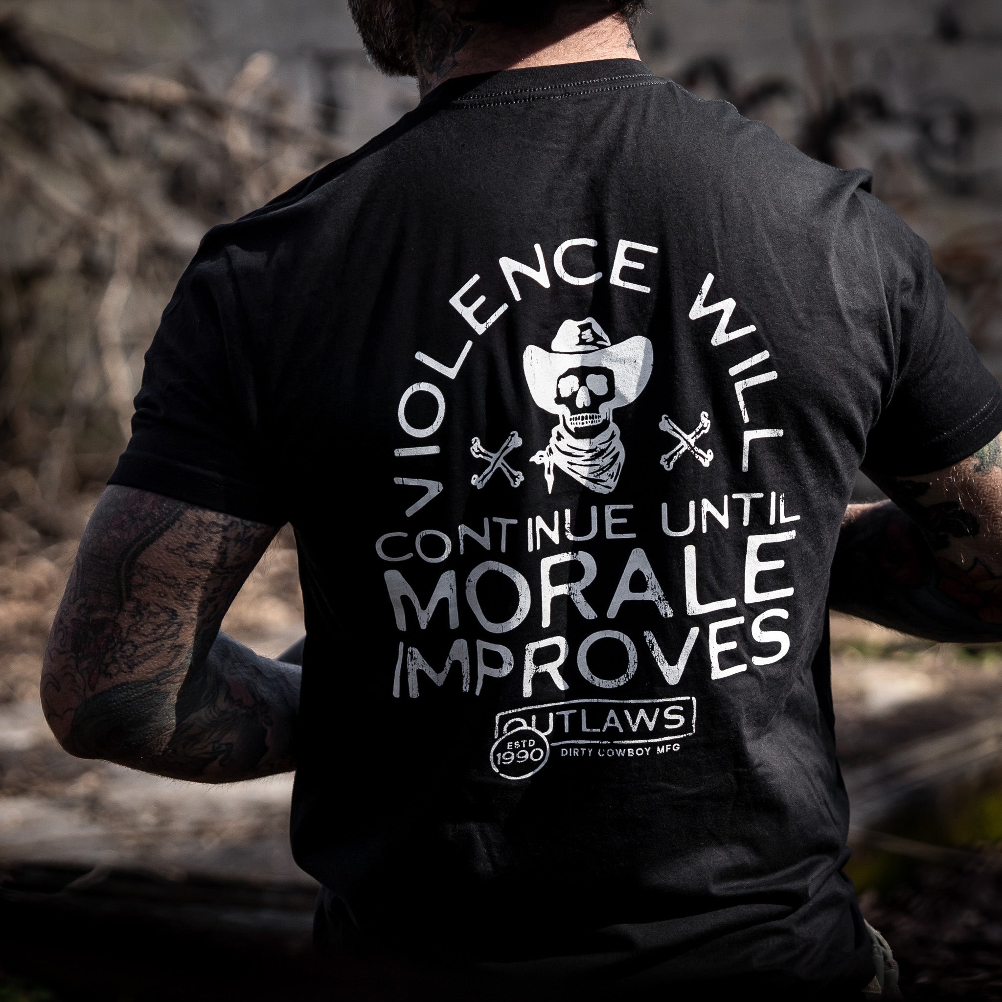 Violence Will Continue Until Morale Improves Men's T-Shirt