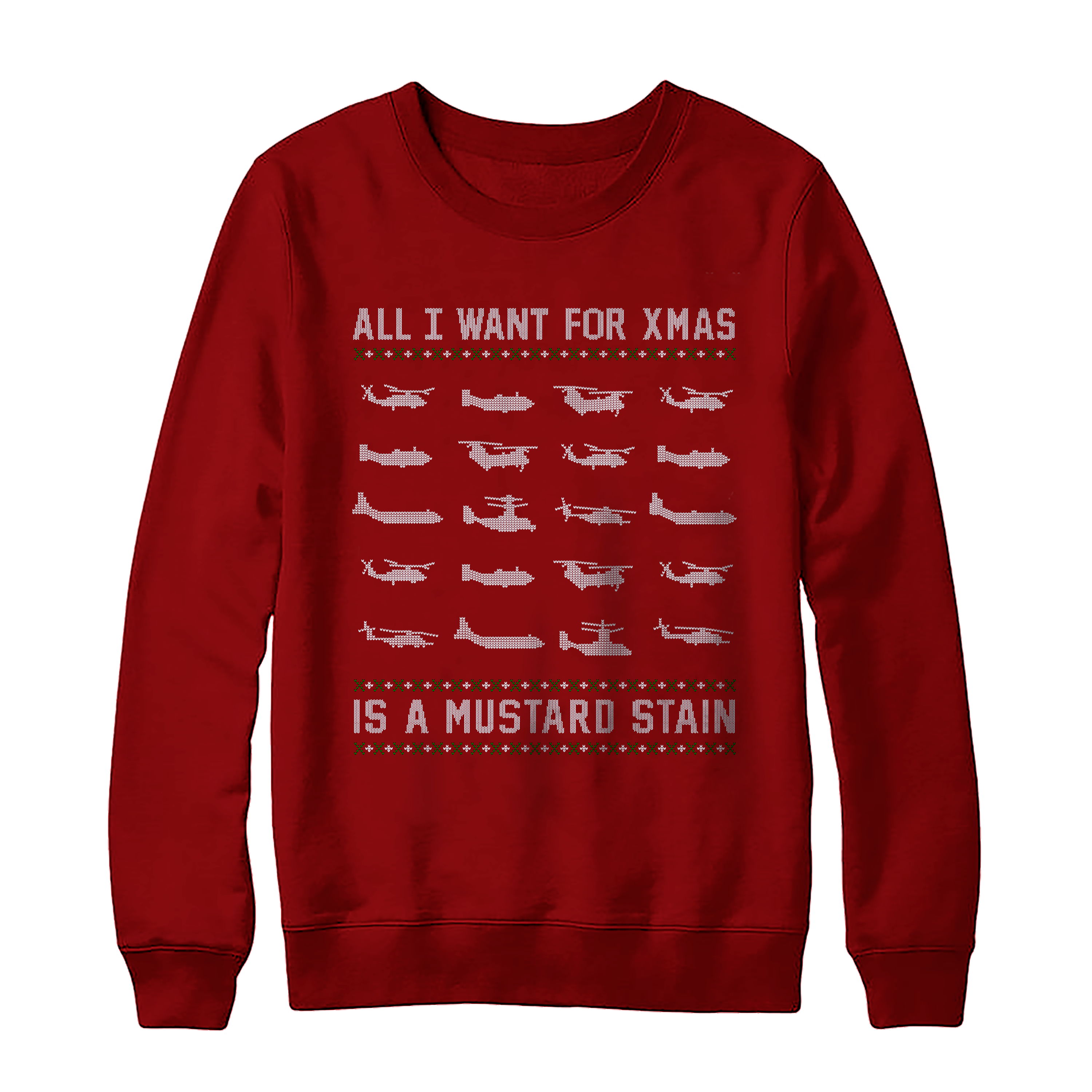 Mustard Stain Christmas Sweater