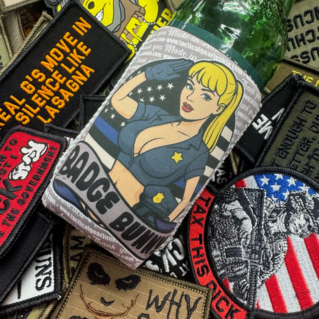 TGJ Neoprene TactiCooler - Badge Bunny