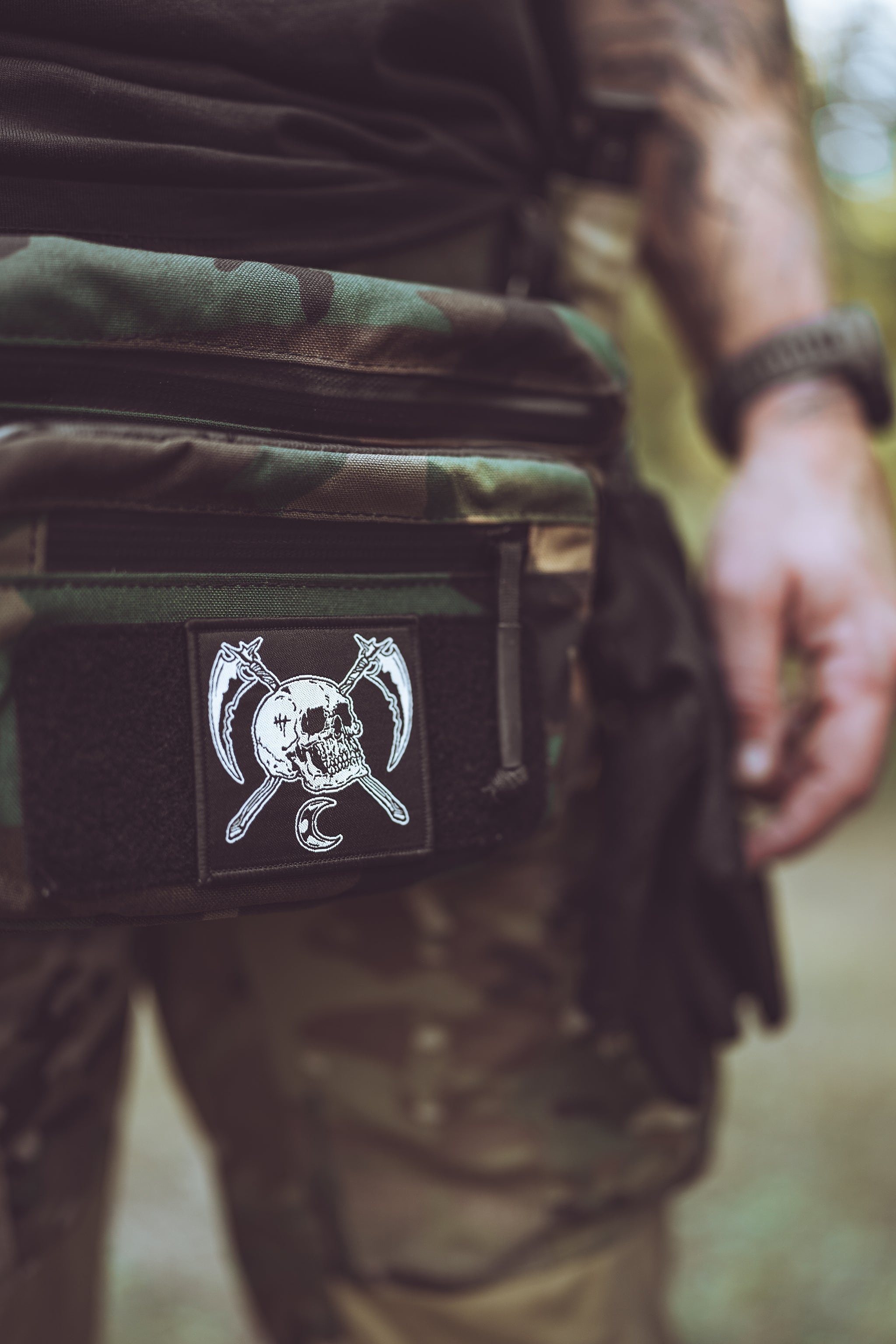 MIDNIGHT REAPER WOVEN TACTICAL PATCH
