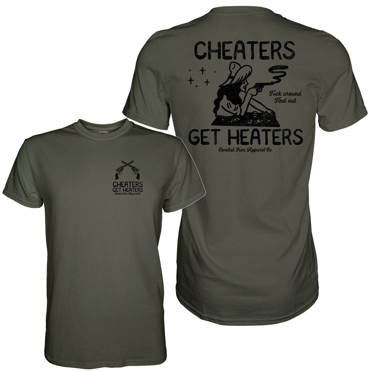 Cheaters Get Heaters Cowboy Edition Herren T-Shirt