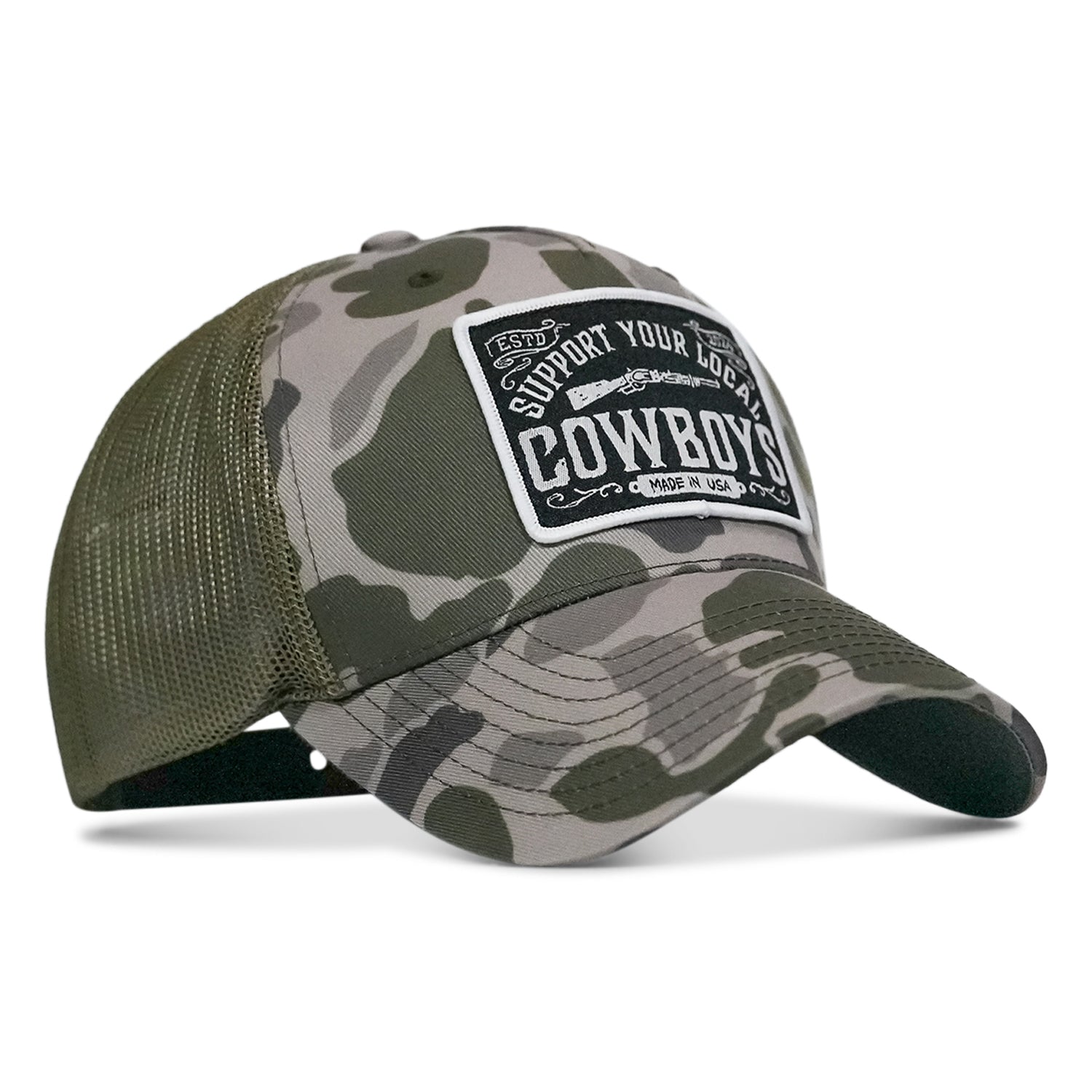 Support Your Local Cowboys Aufnäher Snapback-Kappe