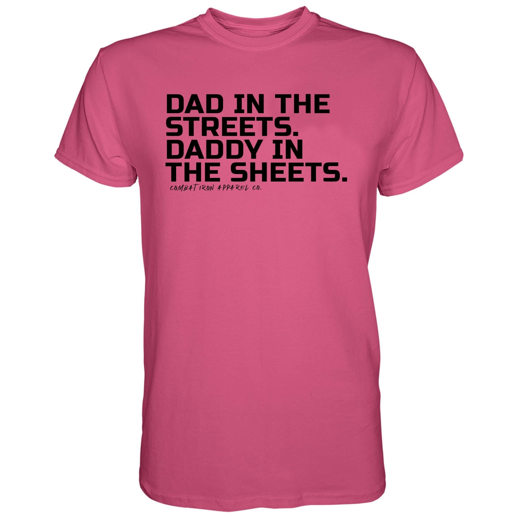 Vater auf der Straße. Papa im Bett. Herren T-Shirt