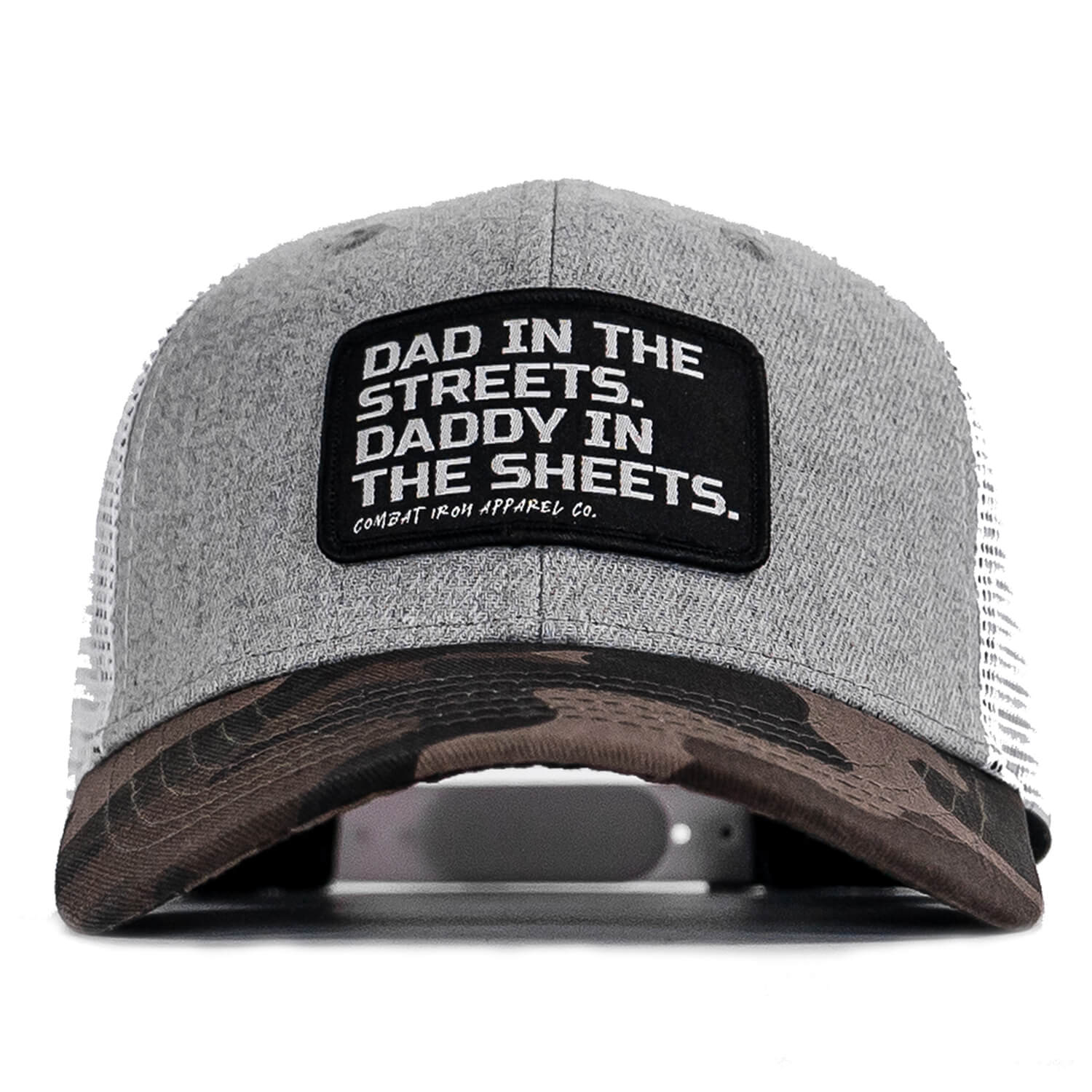 Dad In The Streets. Daddy In The Sheets. Black Patch Snapback Hat