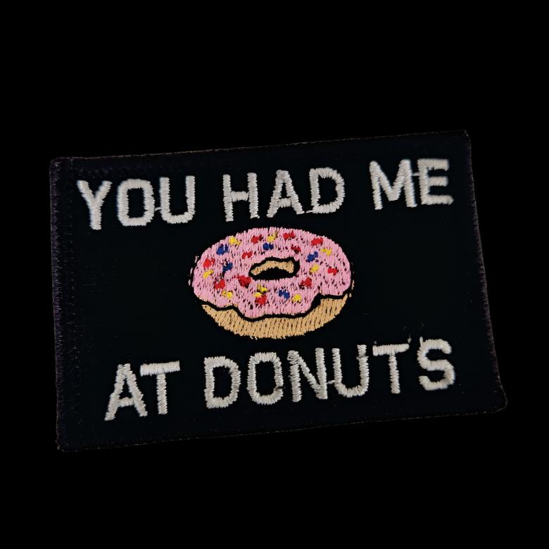 Me conquistaste con donuts - Parche 2x3 - Varias variantes