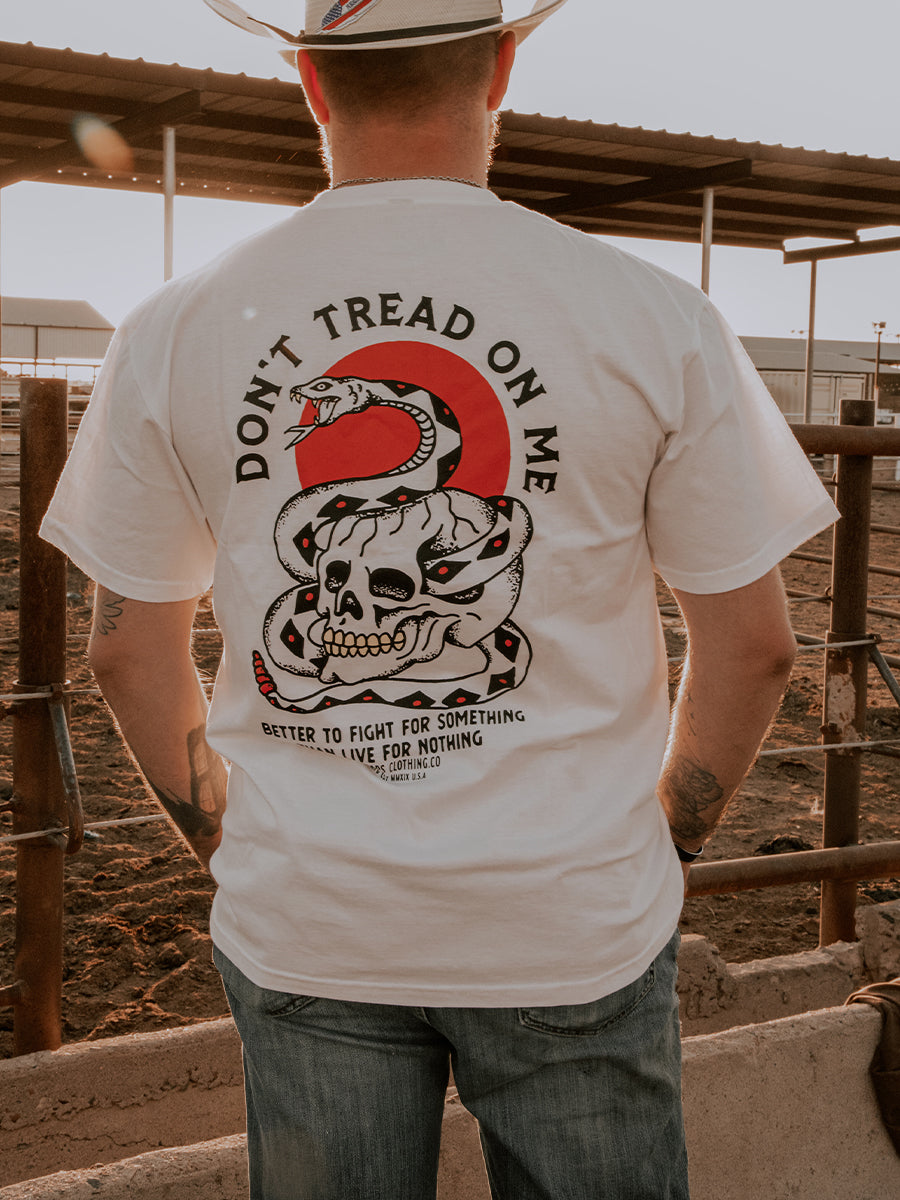 Don’t Tread on Me Again T-Shirt - White| The Brave Ones