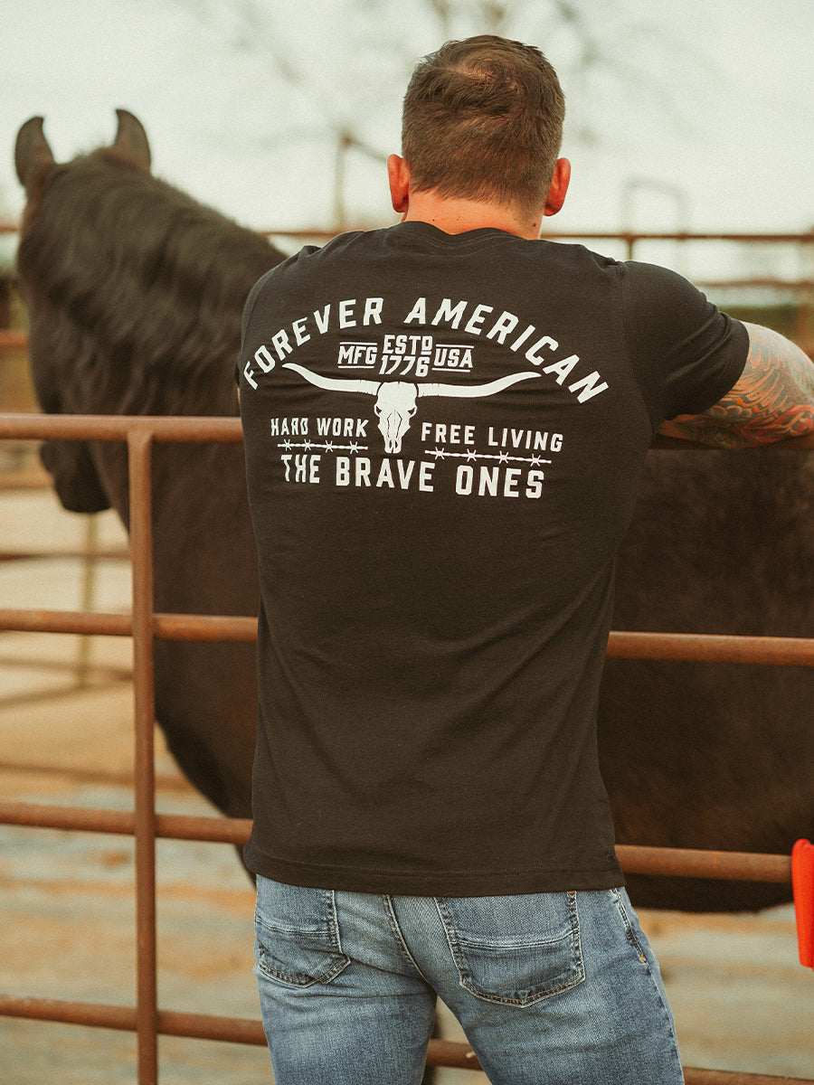 Forever American T-Shirt - Black | The Brave Ones