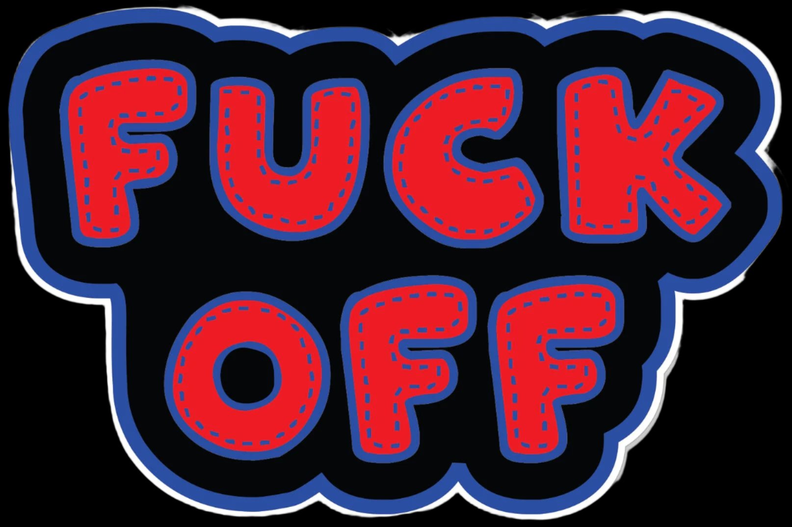 Vete a la mierda - Pegatina de 4"