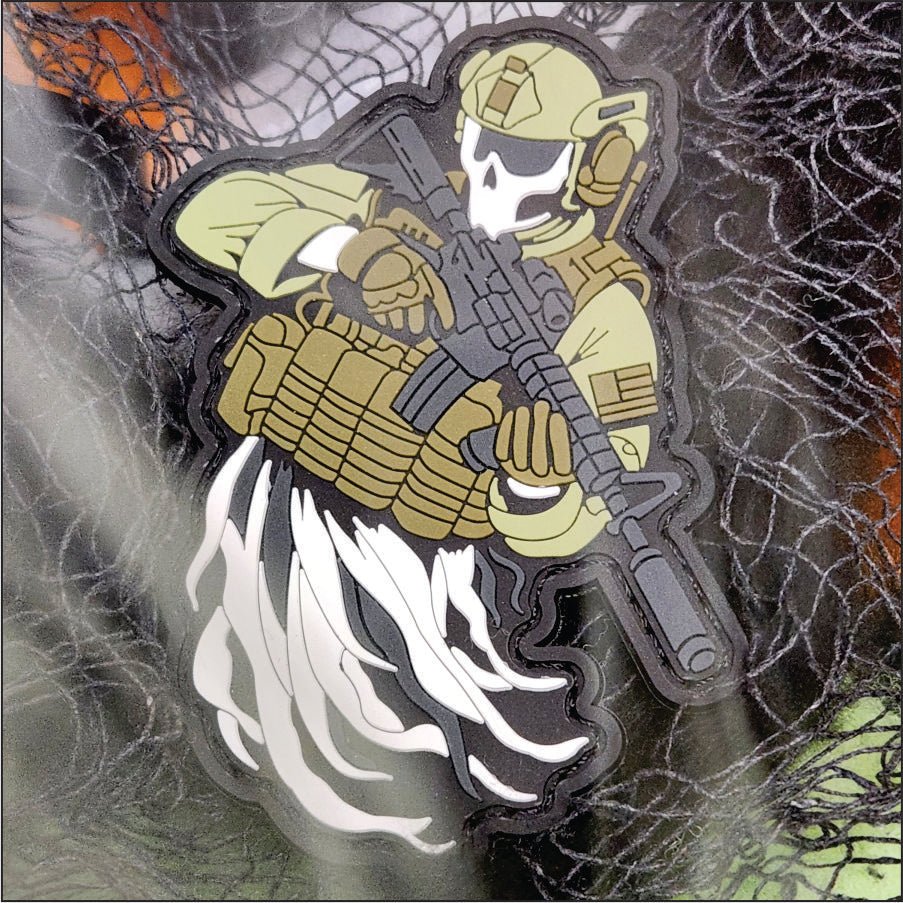 Tactical Recon Ghost - Glow in the Dark - 3.5" PVC Patch