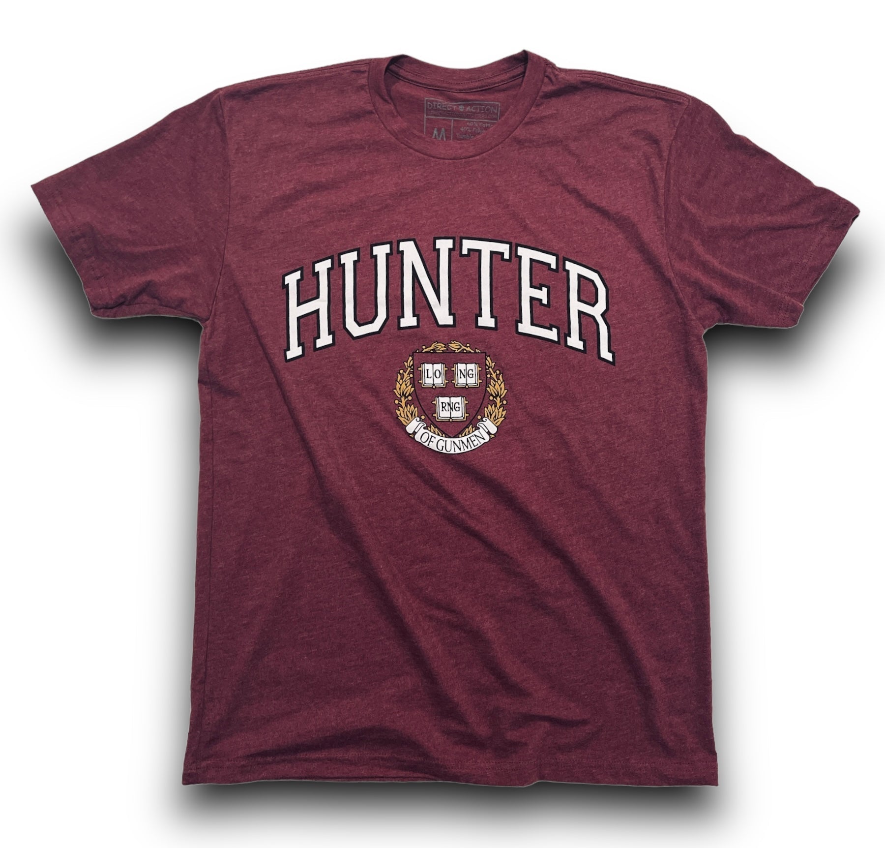 "HUNTER" TEE (HEATHER MAROON)