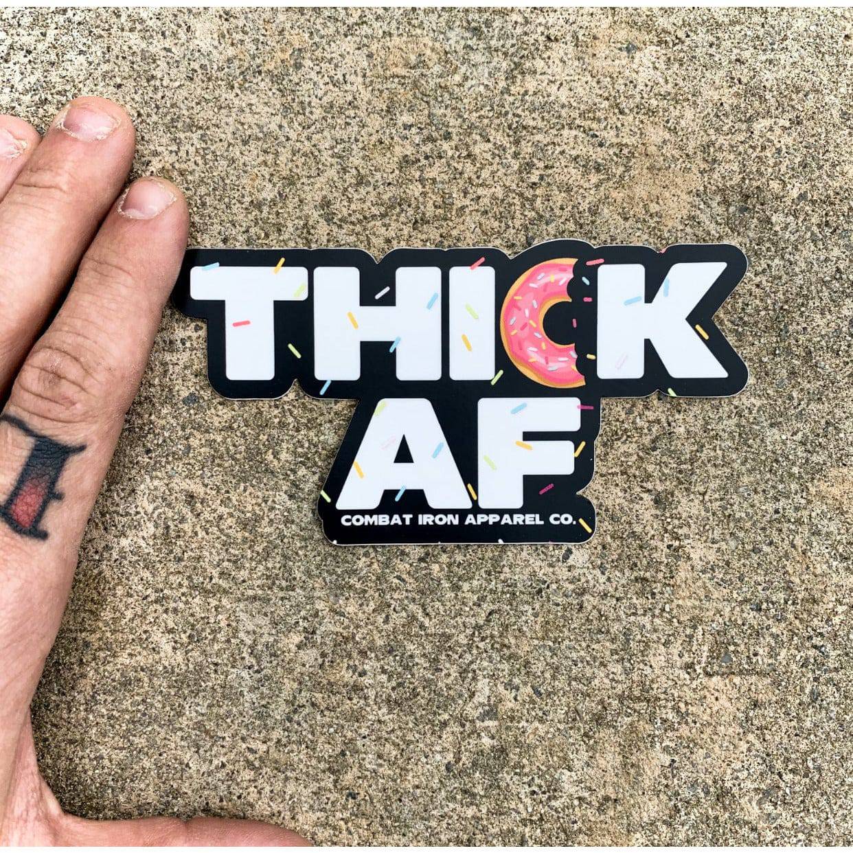 Thick AF Donut Decal Sticker