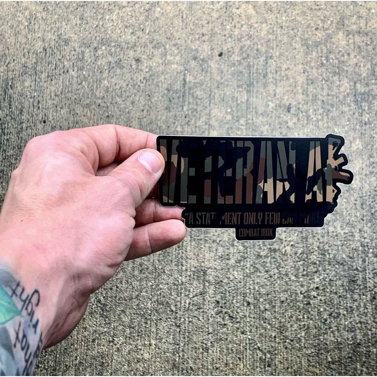 Veteran AF Camo Decal Sticker