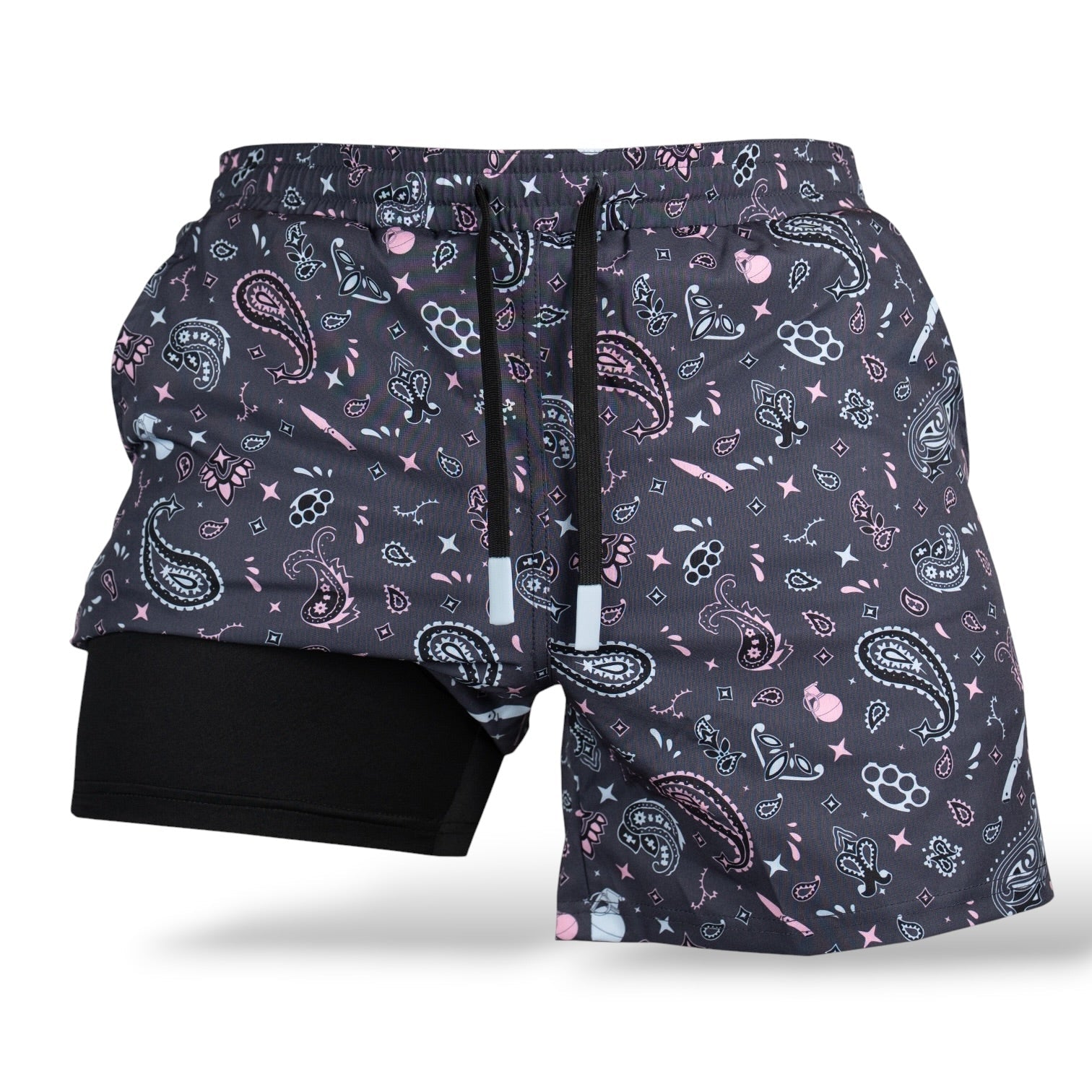 Bañador tipo bóxer con estampado de cachemira