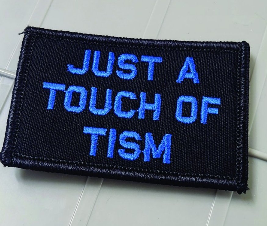 As Seen on Socials - Just A Touch of Tism - 2x3 Patch - Multiple Variants