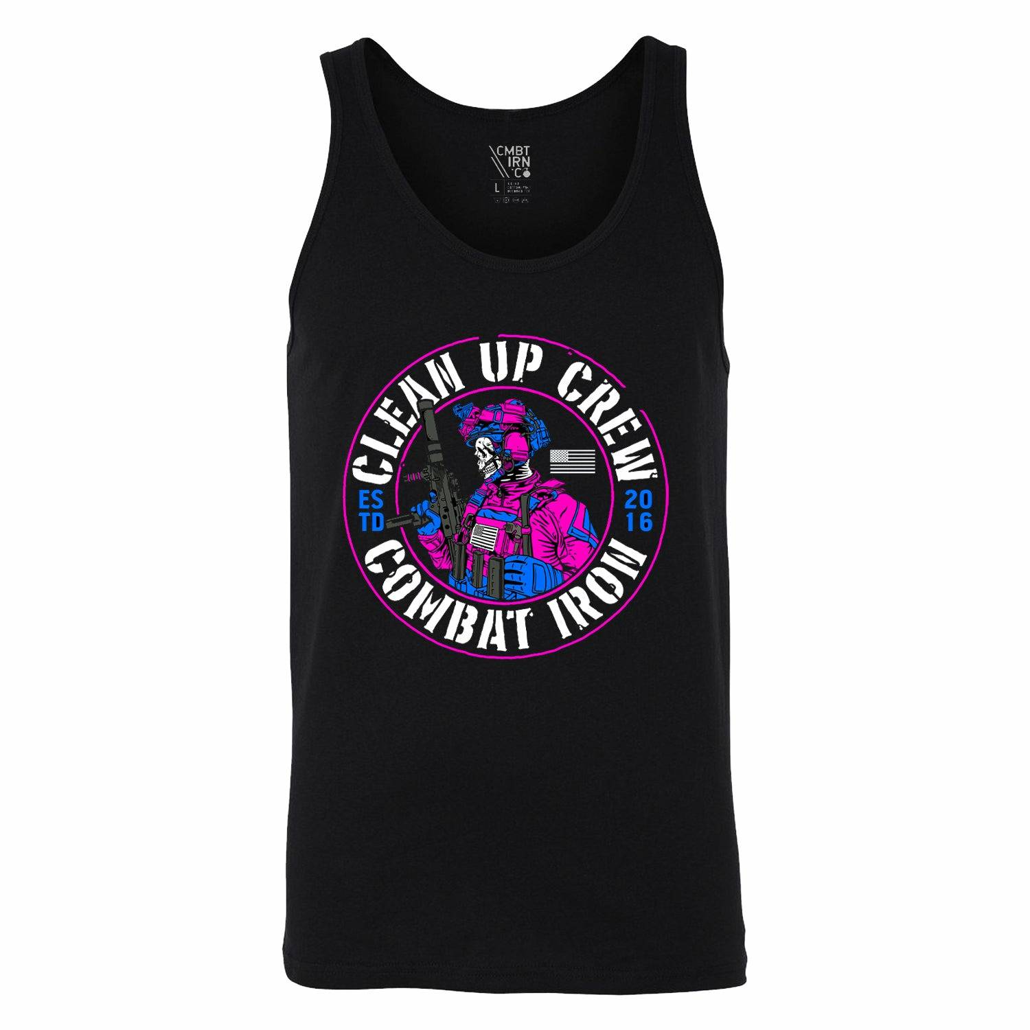 Totenkopf Herren Tank Top „Clean Up Crew Operator“