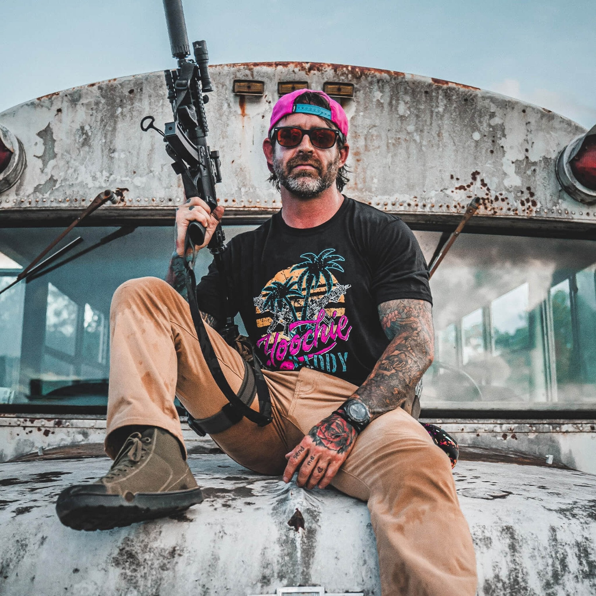 Camiseta para hombre "Hoochie Daddy Sunset"