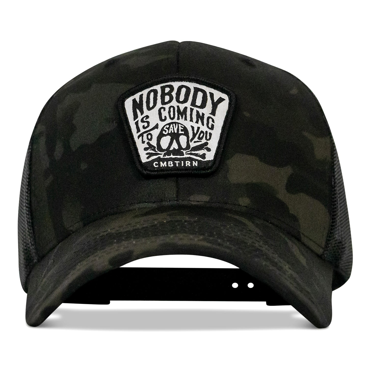 Niemand wird dich retten Totenkopf-Aufnäher Snapback-Cap
