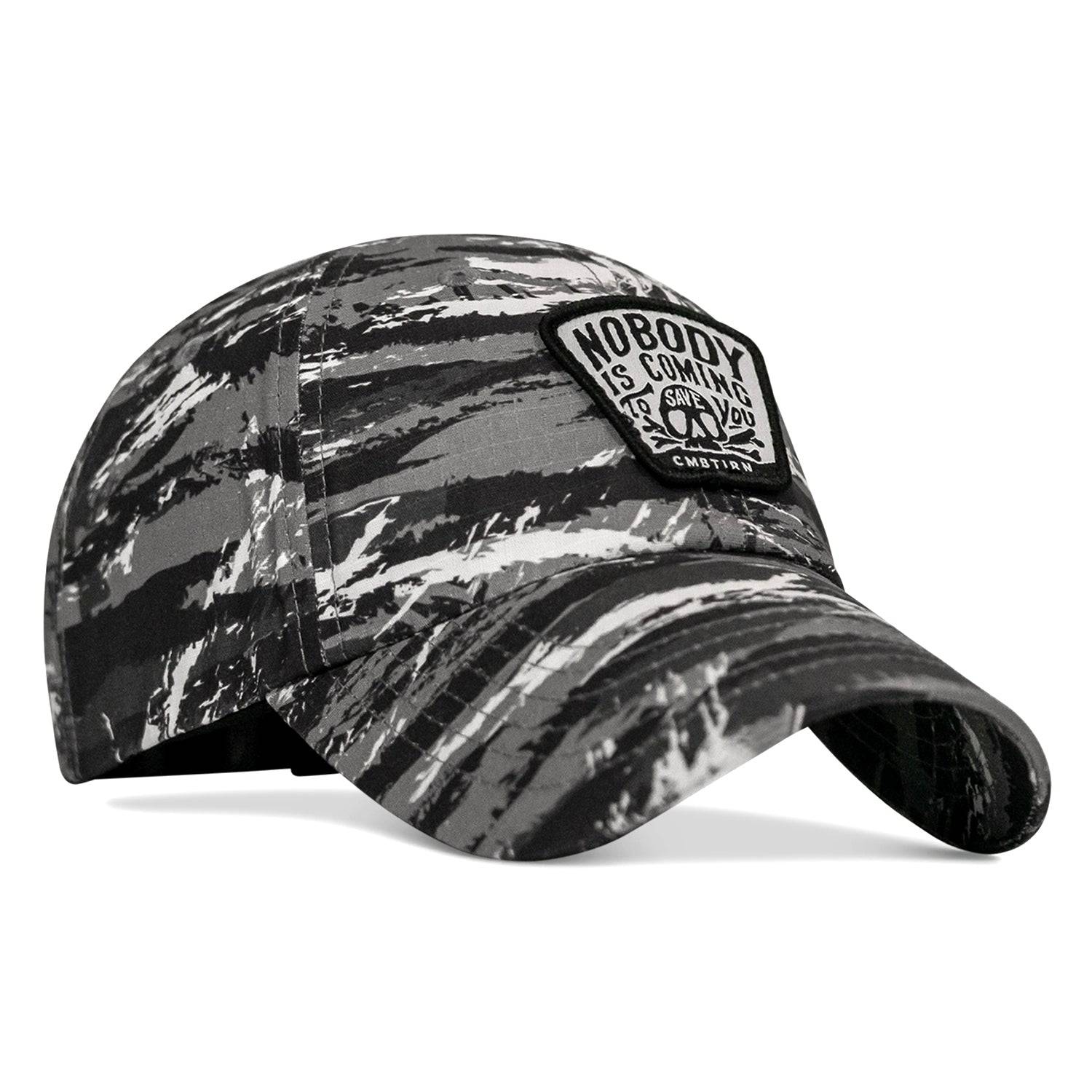 Nobody Is Coming To Save You Skull Patch Ripstop Snapback