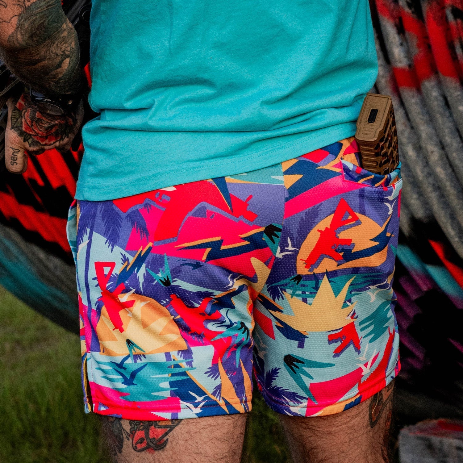 Herren Mesh-Shorts „Hoochie Daddy“ | 5 Zoll