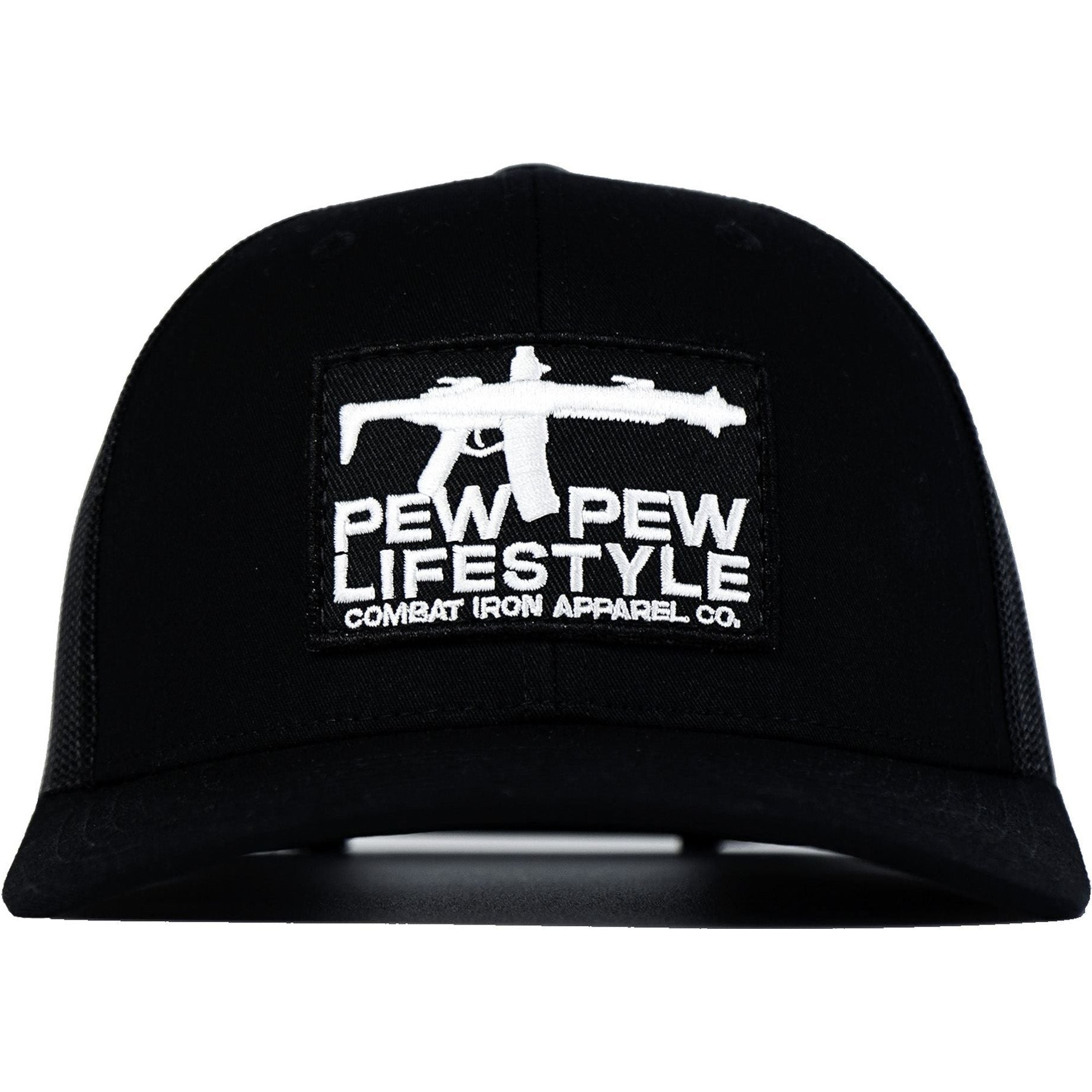 Pew Pew Lifestyle Patch Mid-Profile Mesh Snapback Cap