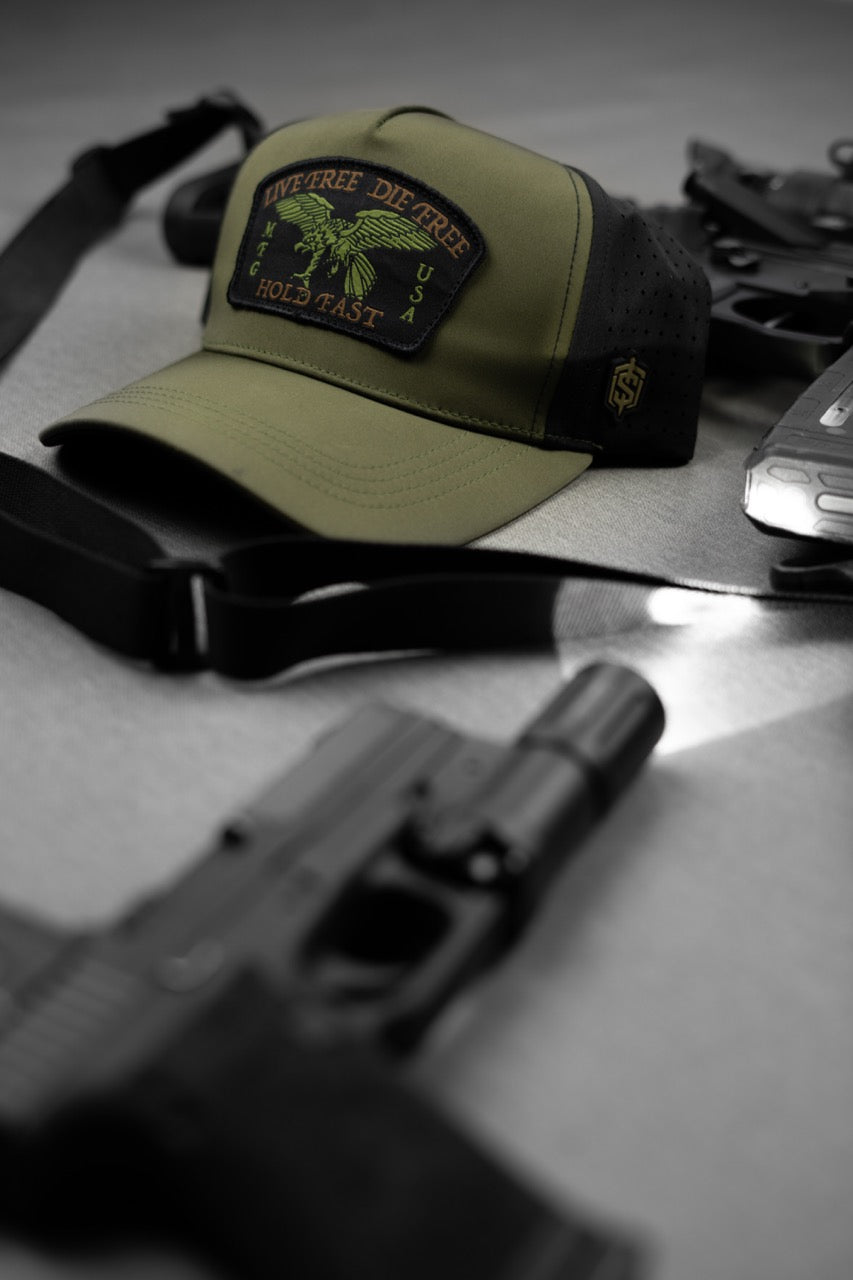 Live Free Hat - OD Green