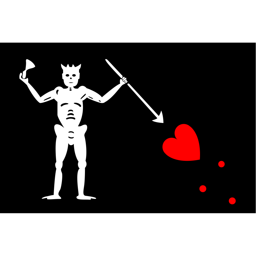 EDWARD TEACH BLACKBEARD STICKER