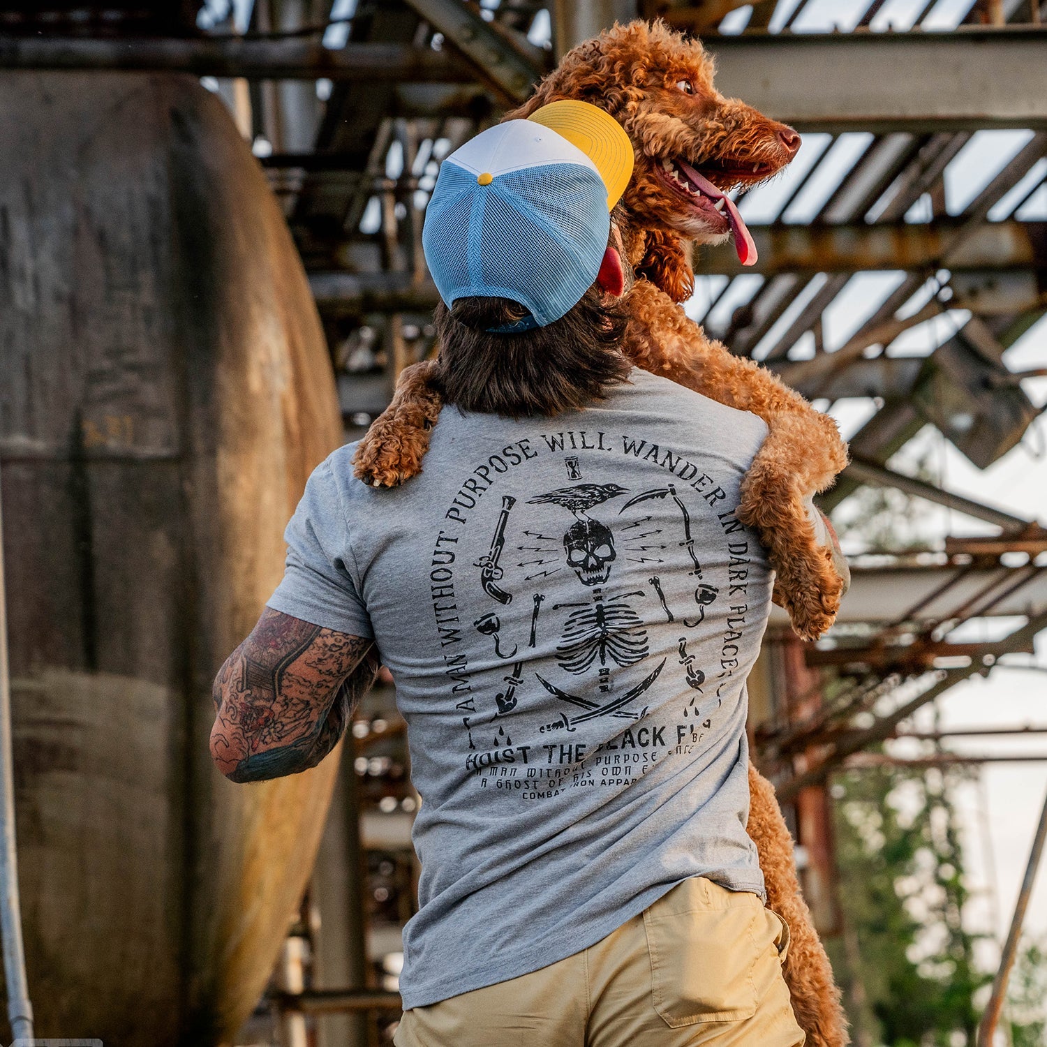 Hoist the Black Flag Skull & Bones Men's T-Shirt