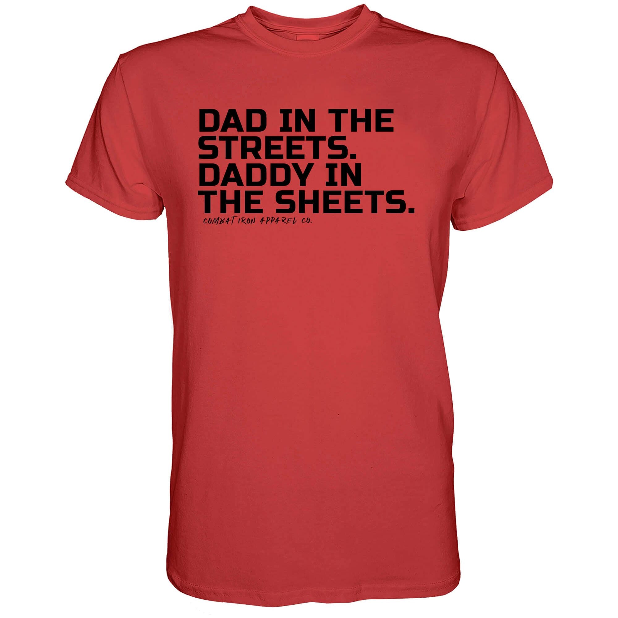 Vater auf der Straße. Papa im Bett. Herren T-Shirt
