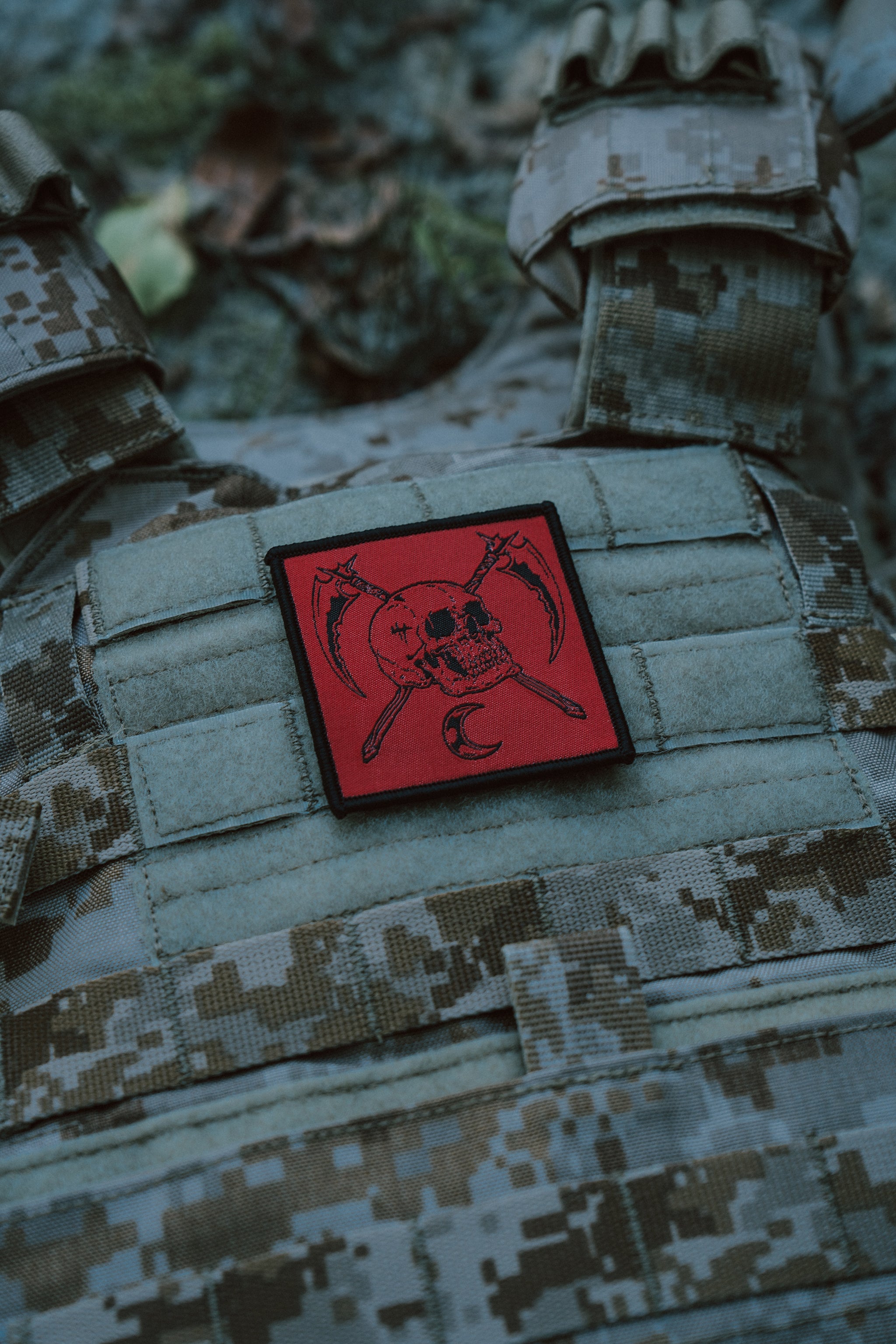 MIDNIGHT REAPER WOVEN TACTICAL PATCH
