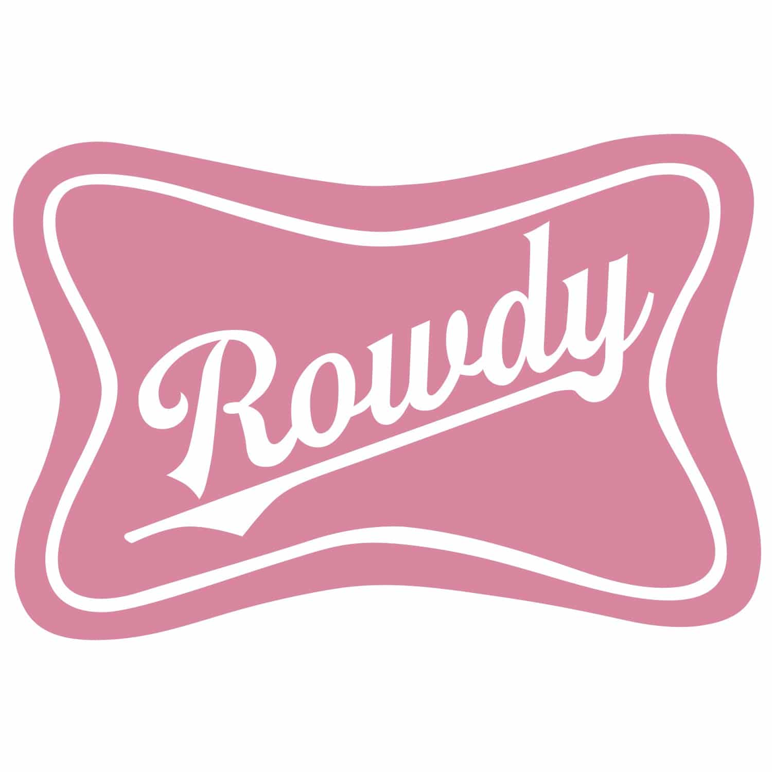 Rowdy Beer Decal Sticker