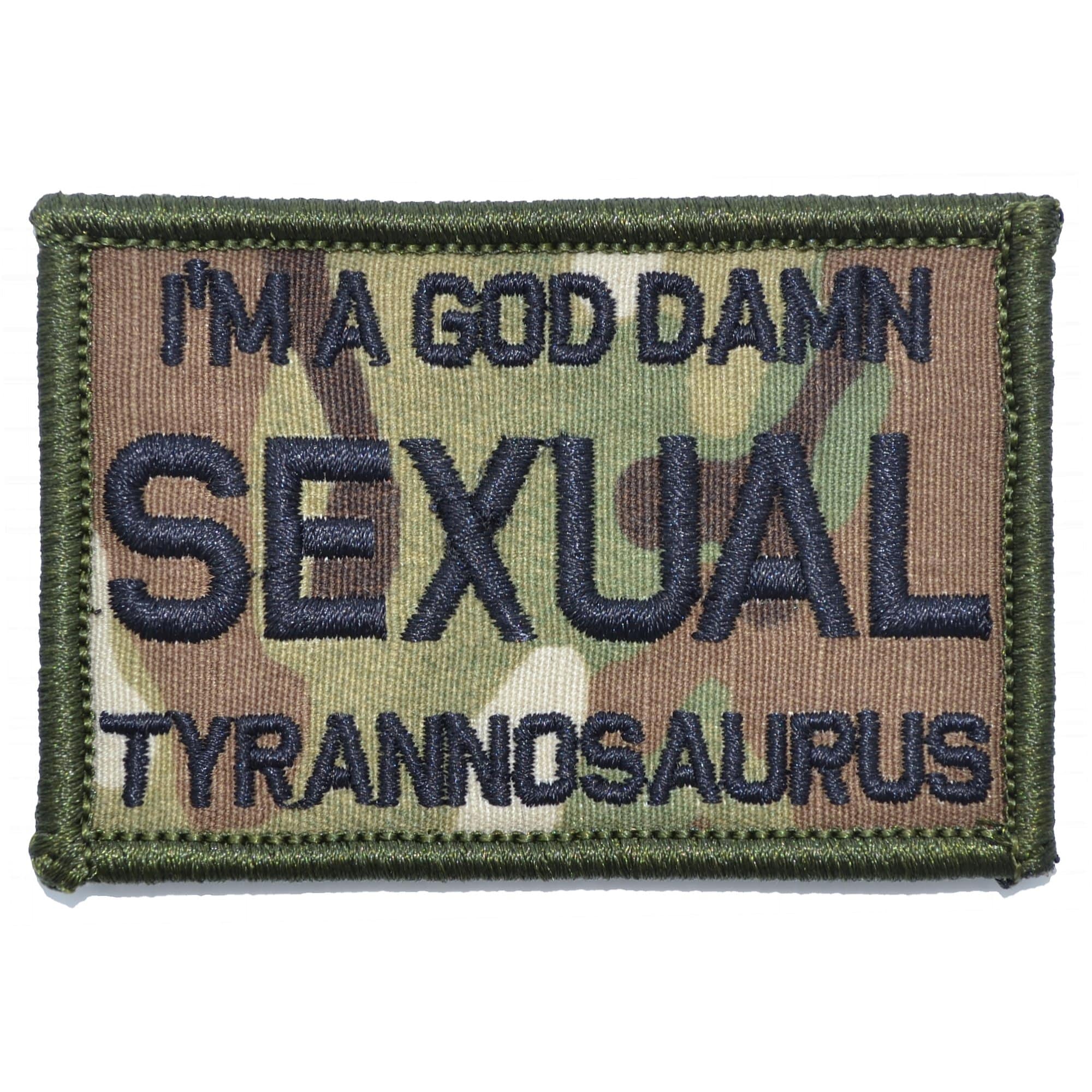 “I'M A GOD DAMN SEXUAL TYRANNOSAURUS” TACTICAL MORALE PATCH