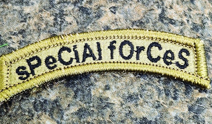 “SPECIAL FORCES” TAB TACTICAL MORALE PATCH