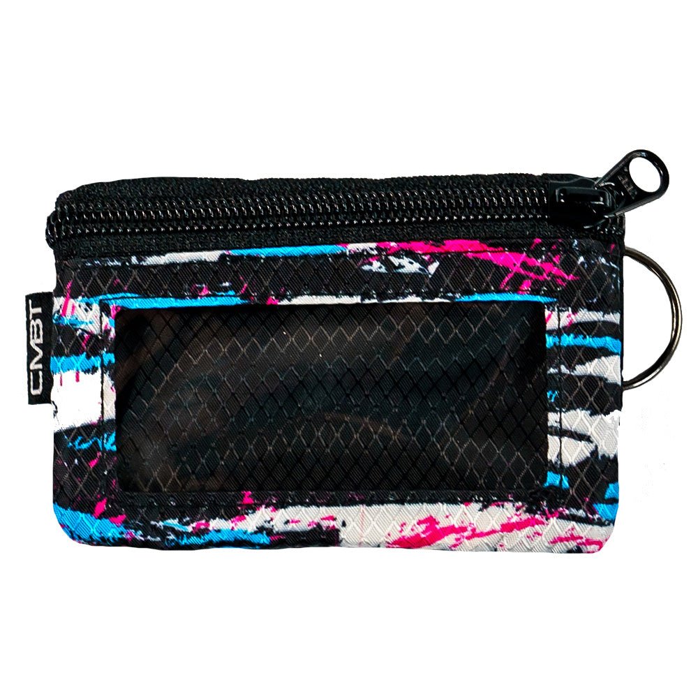 Ripstop-Brieftasche mit zwei Reißverschlussfächern