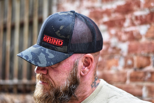 Black Camo Retro Trucker Snapbacks